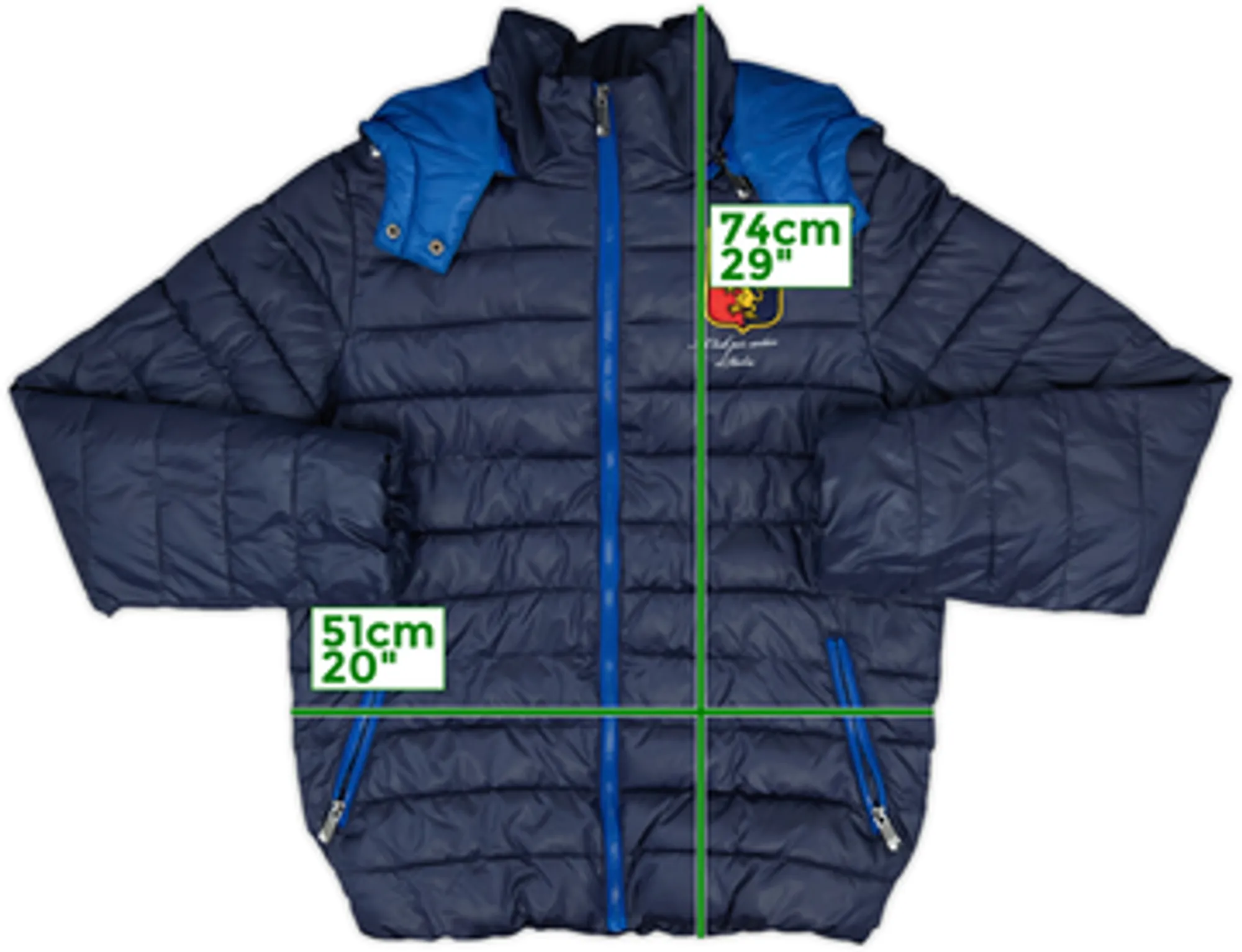 2012-13 Genoa Lotto Padded Bench Coat - 9/10 - (S)