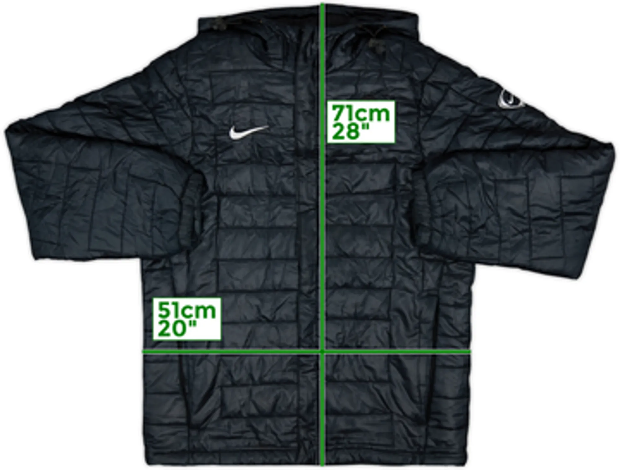 2009-10 Juventus Nike Hooded Padded Bench Coat - 6/10 - (S)