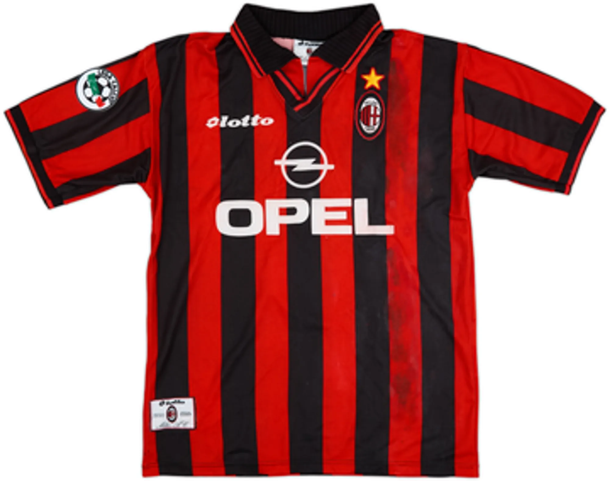 1997-98 AC Milan Home Shirt Maldini #3 - 5/10 - (XL)