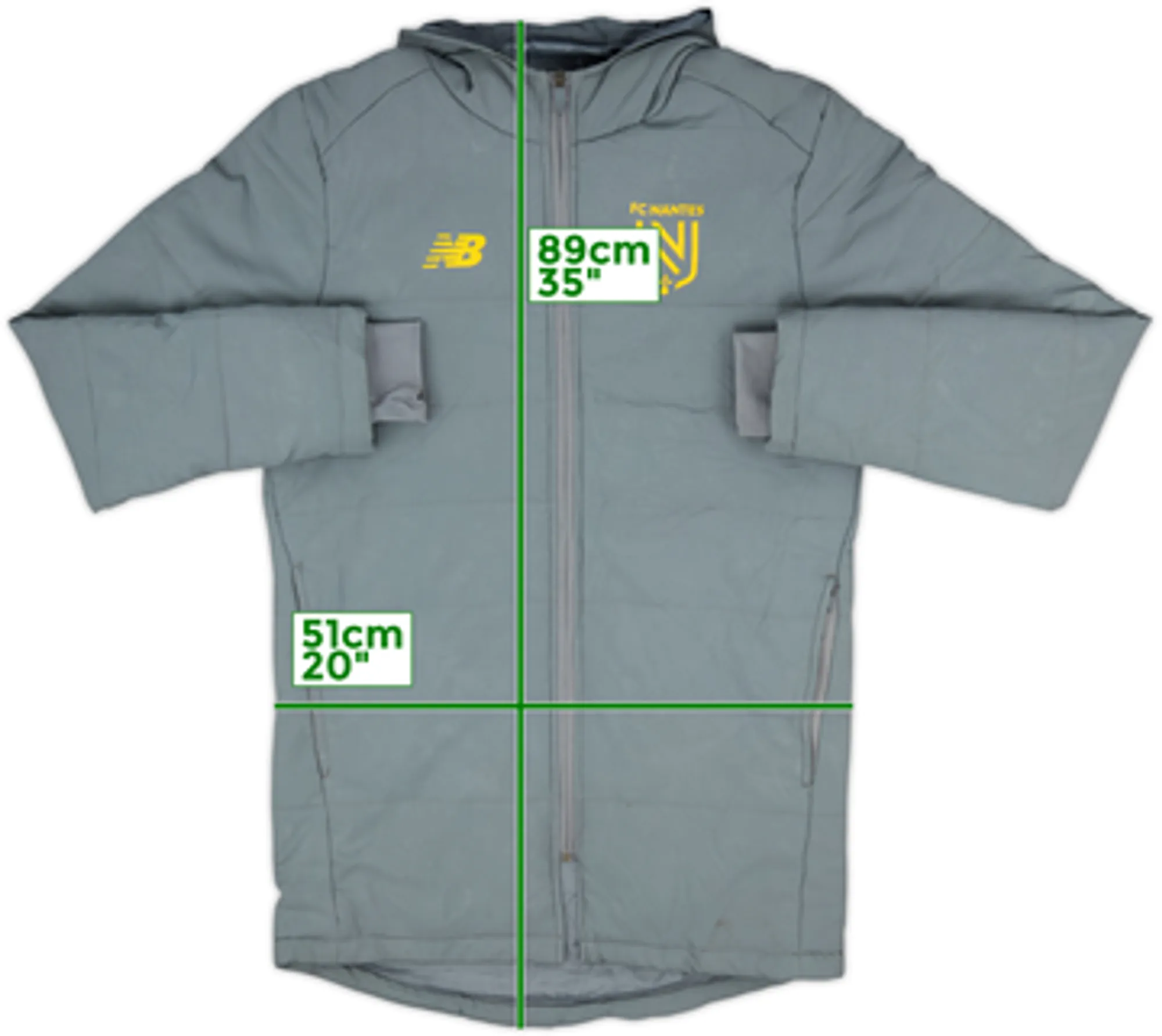 2019-20 Nantes New Balance Padded Bench Coat - 7/10 - (S)