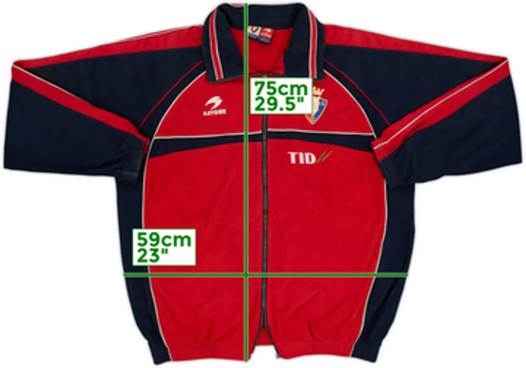 2000-01 Osasuna Player Issue Astore Track Jacket - 5/10 - (XL)