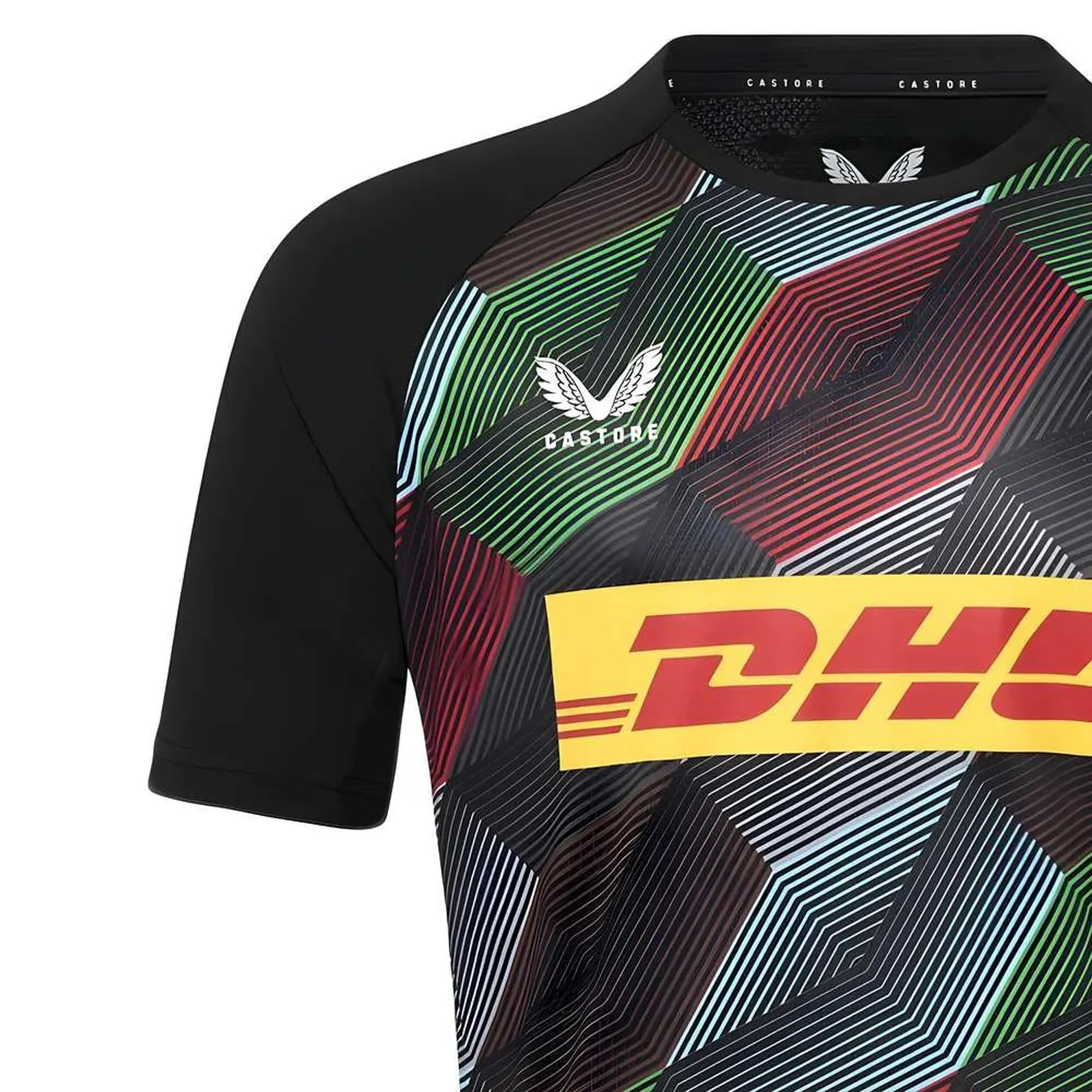 2025-2026 Harlequins Rugby Pre Match Tee (Caviar)