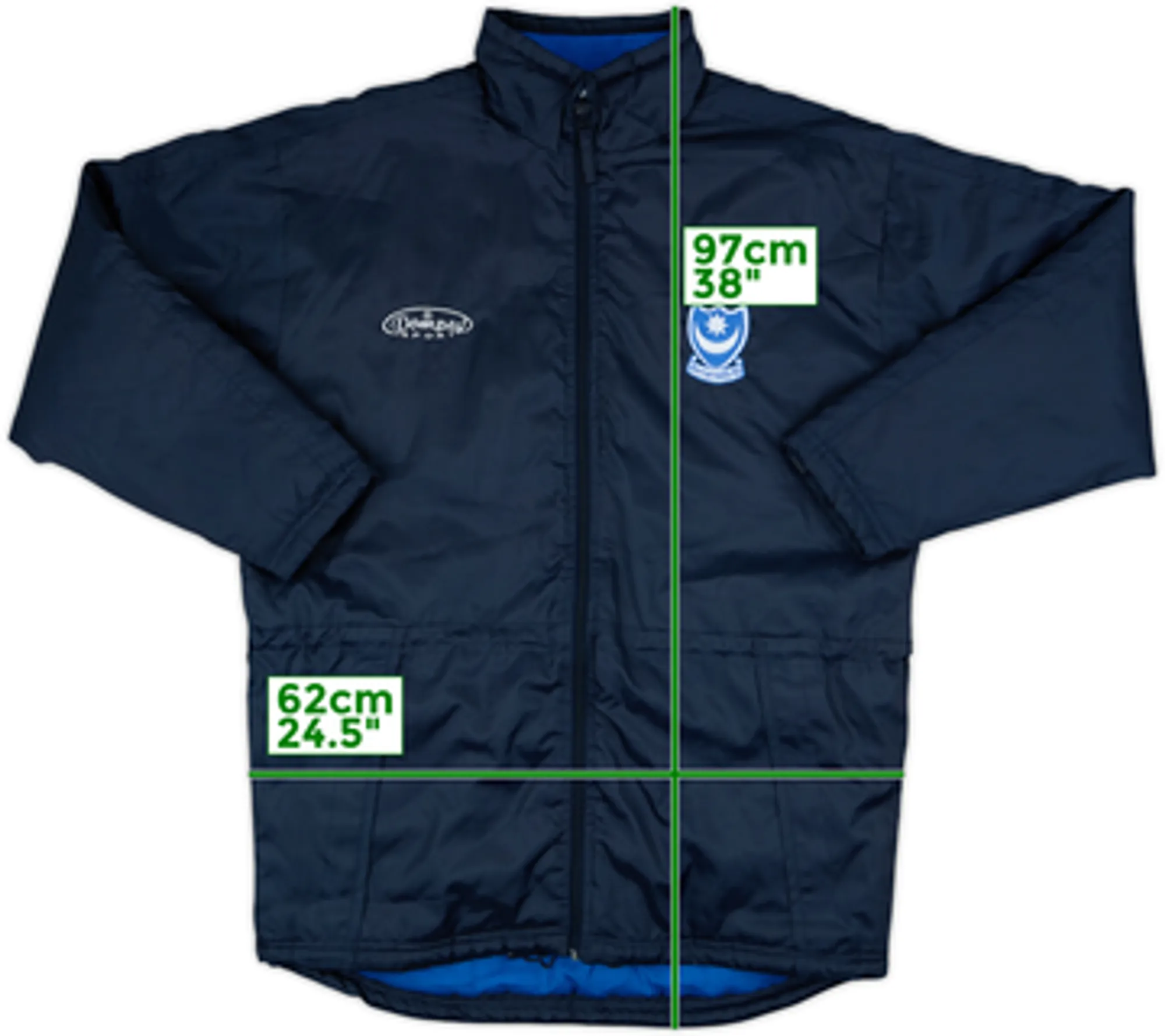 2000-01 Portsmouth Padded Bench Coat - 8/10 - (L)