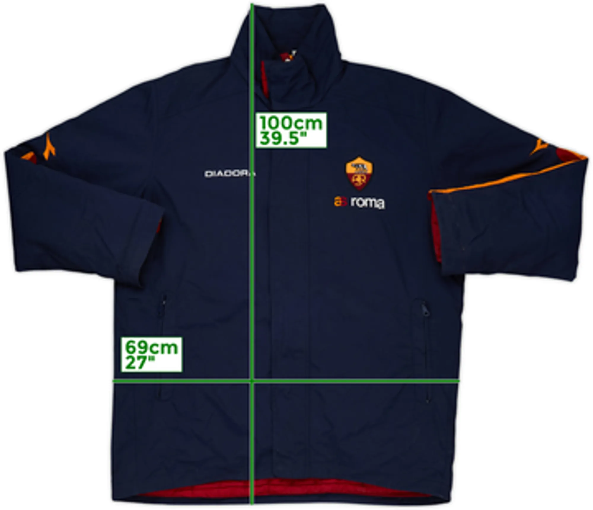 2004-05 Roma Diadora Padded Bench Coat - 8/10 - (XL)