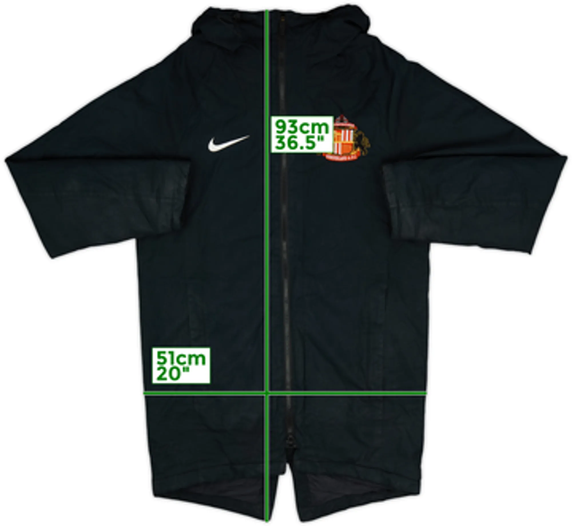 2020-21 Sunderland Nike Padded Bench Coat - 6/10 - (S)