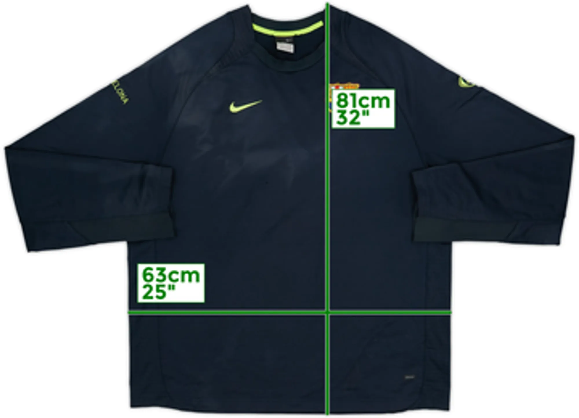 2005-06 Barcelona Nike Sweat Top - 5/10 - (XL)