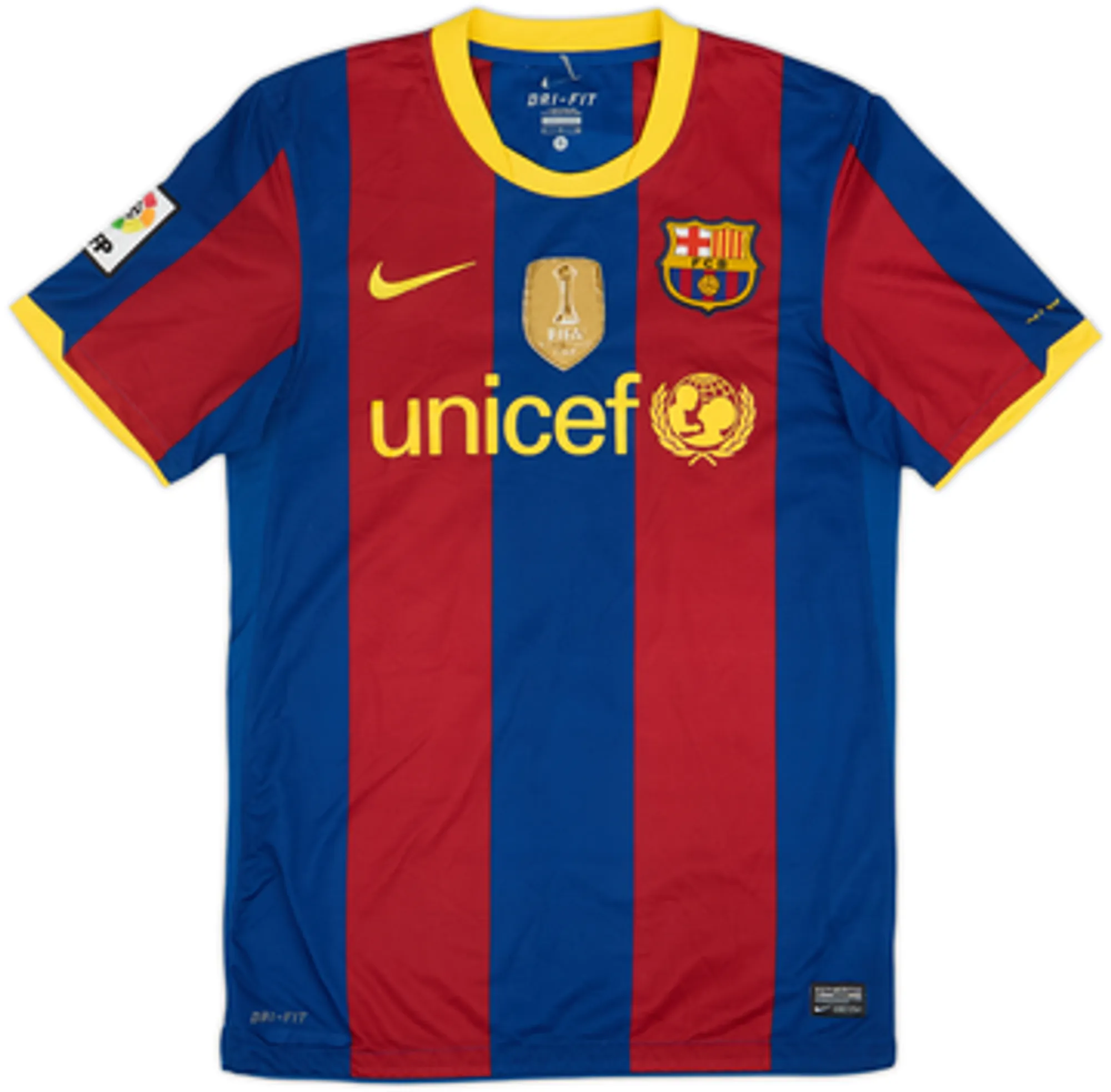 2010-11 Barcelona Home Shirt Xavi #6 - 7/10 - (S)