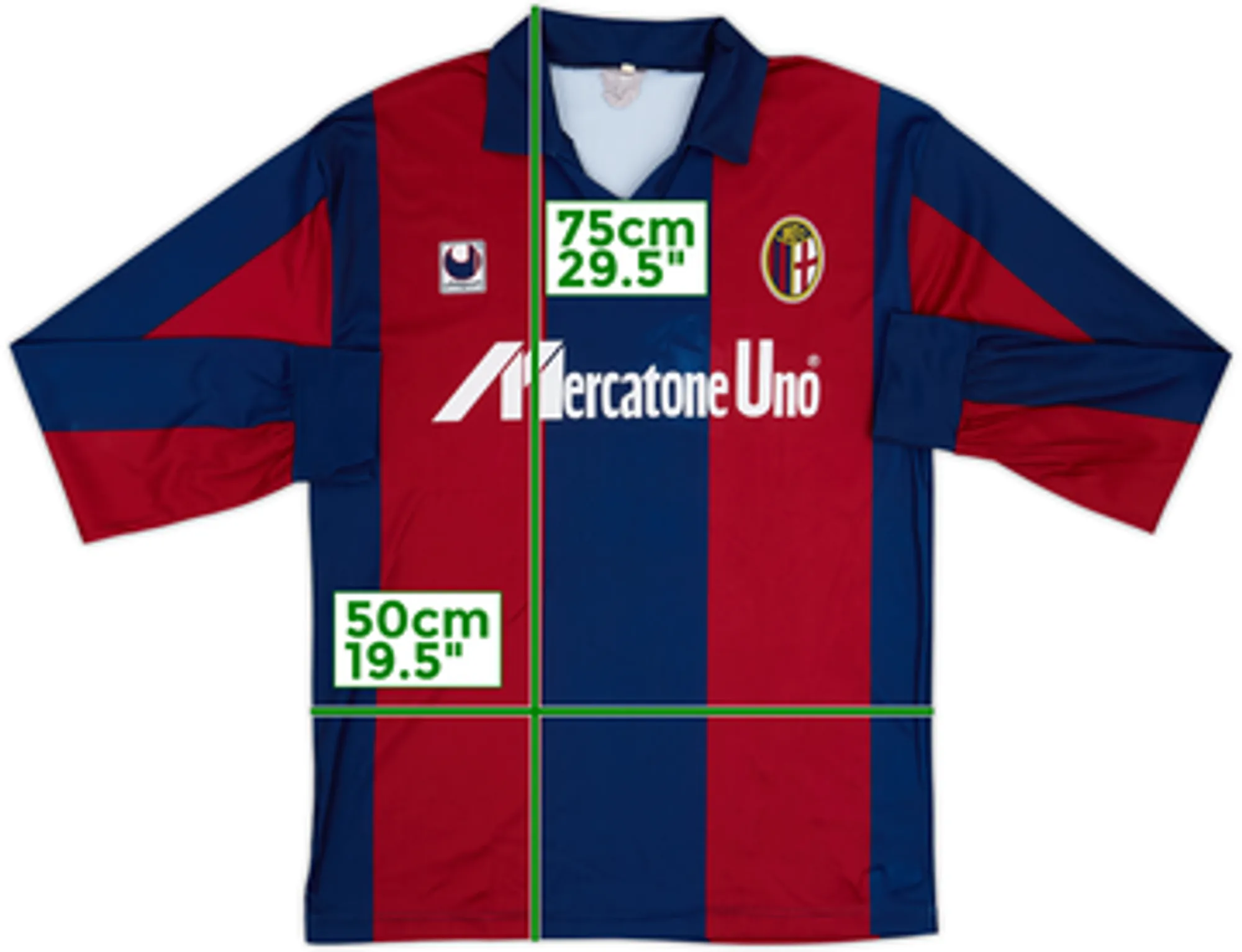 1989-90 Bologna Home L/S Shirt - 6/10 - (M)