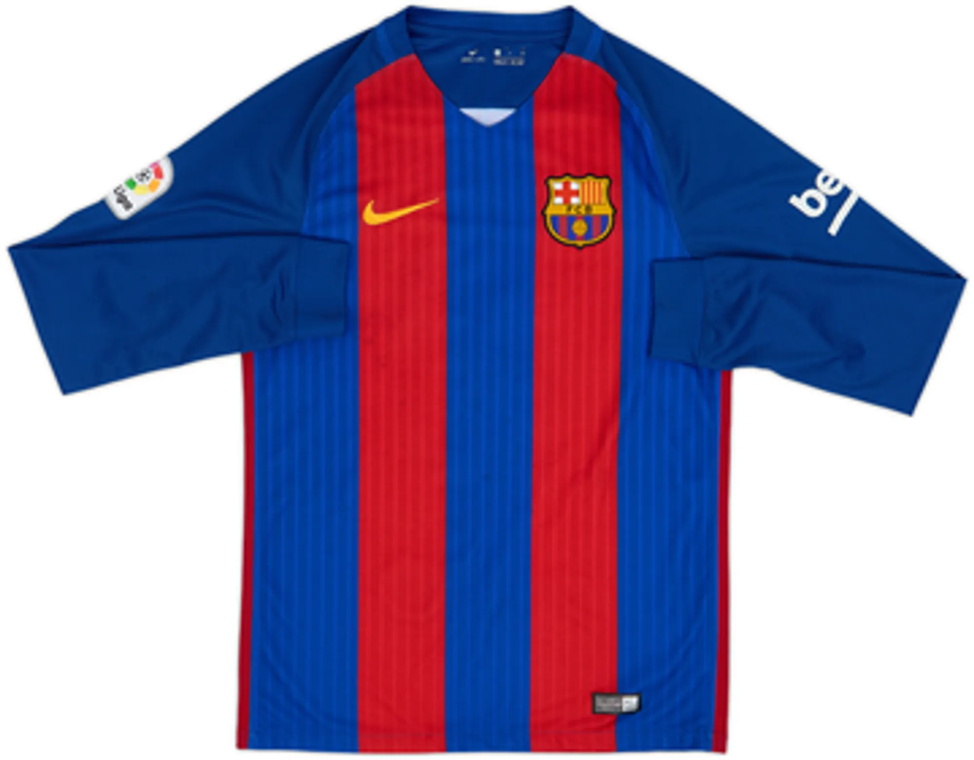 2016-17 Barcelona Home L/S Shirt Messi #10 - 8/10 - (S)
