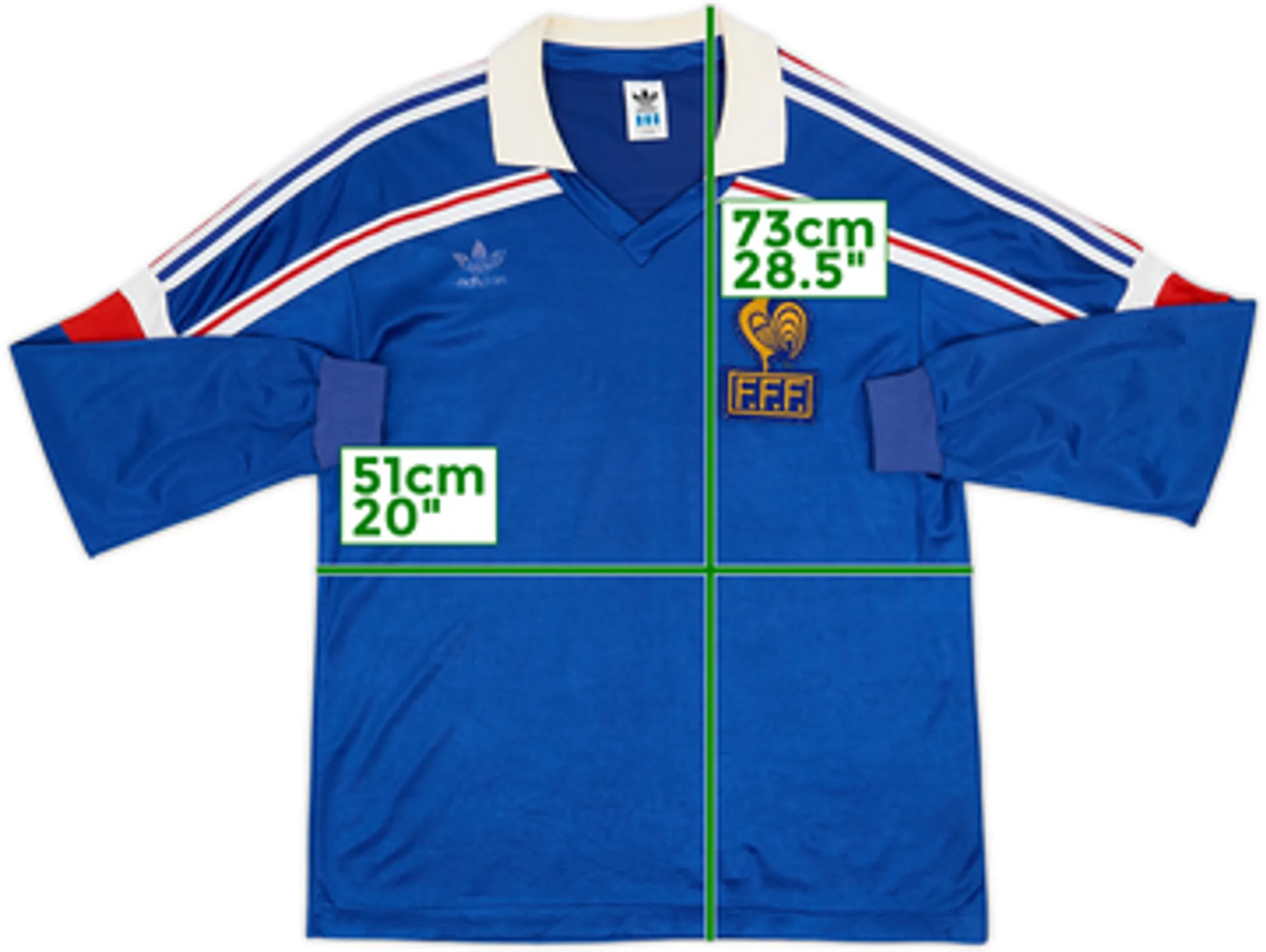 1985-90 France Home L/S Shirt - 6/10 - (L)