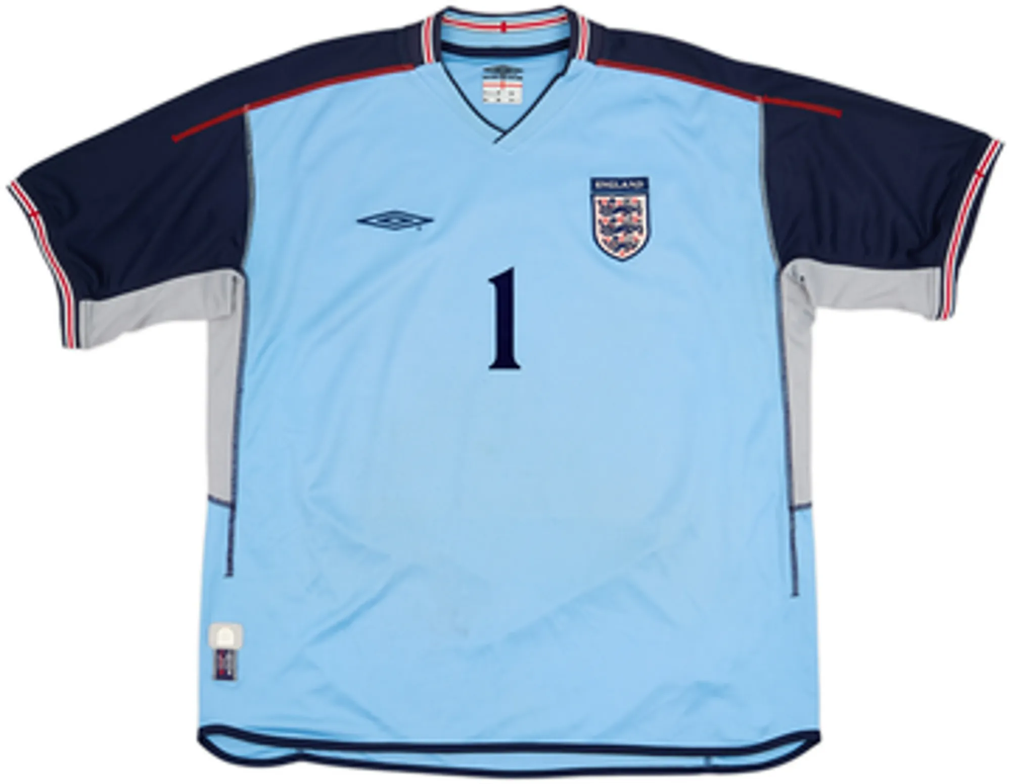 2002-03 England GK S/S Shirt Seaman #1 - 7/10 - (XXL)
