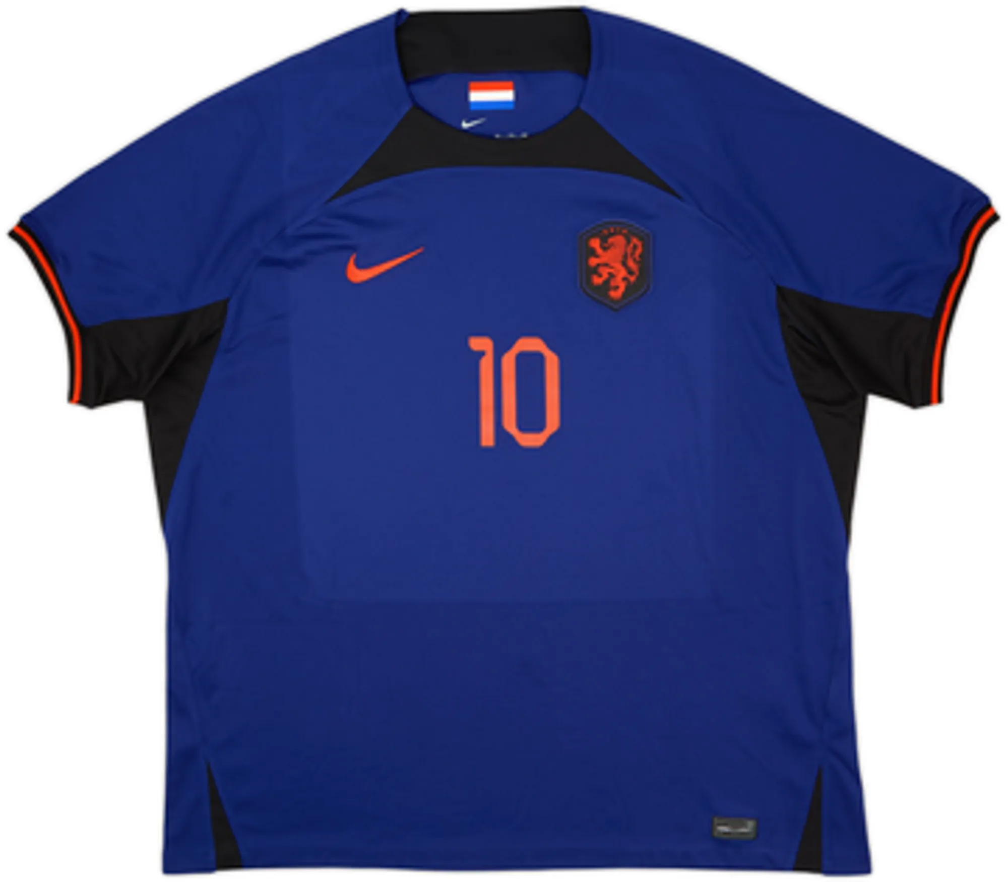 2022-23 Netherlands Away Shirt Memphis #10 - 6/10 - (XXL)
