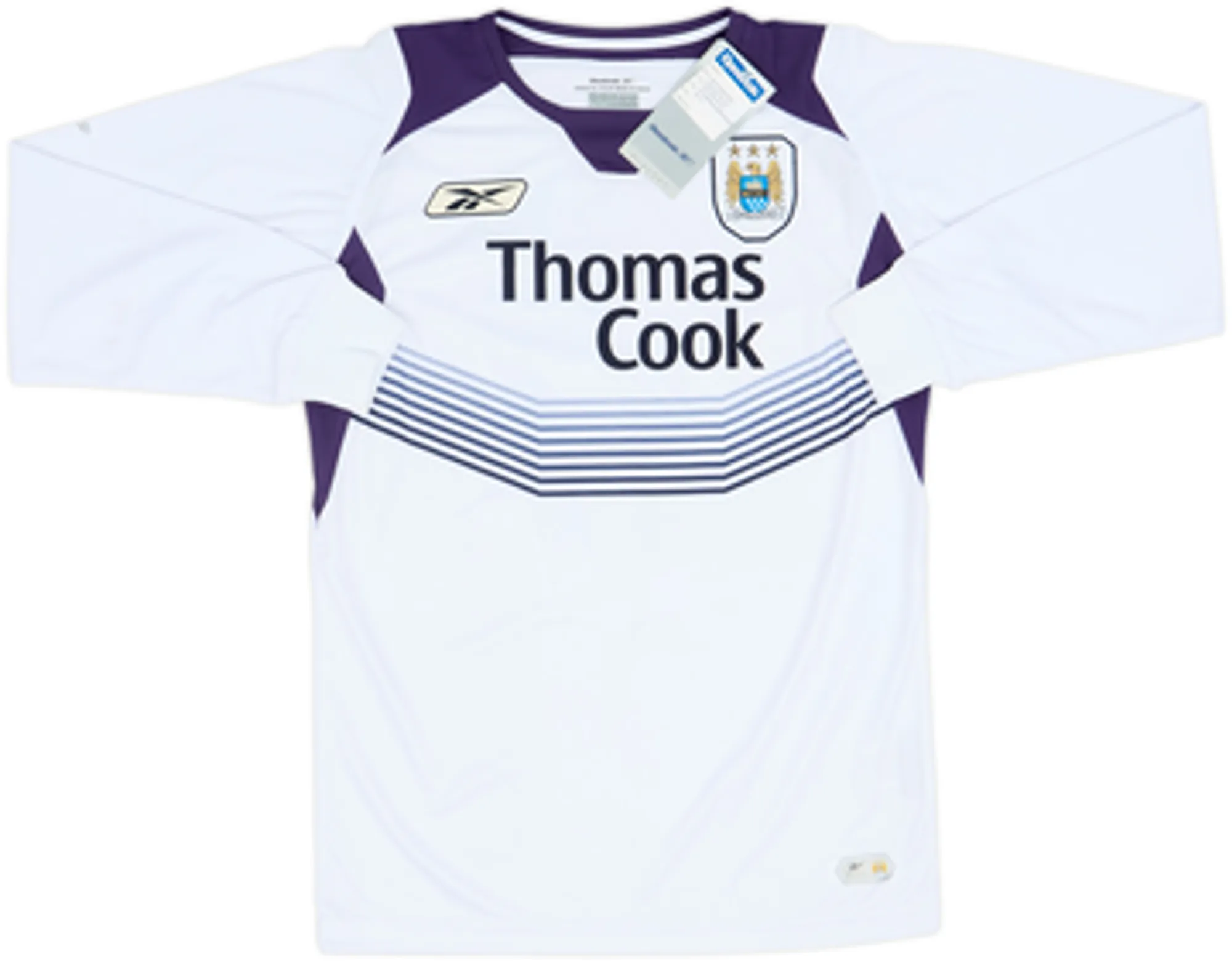 2004-05 Manchester City Away L/S Shirt Sun #17 (XS)