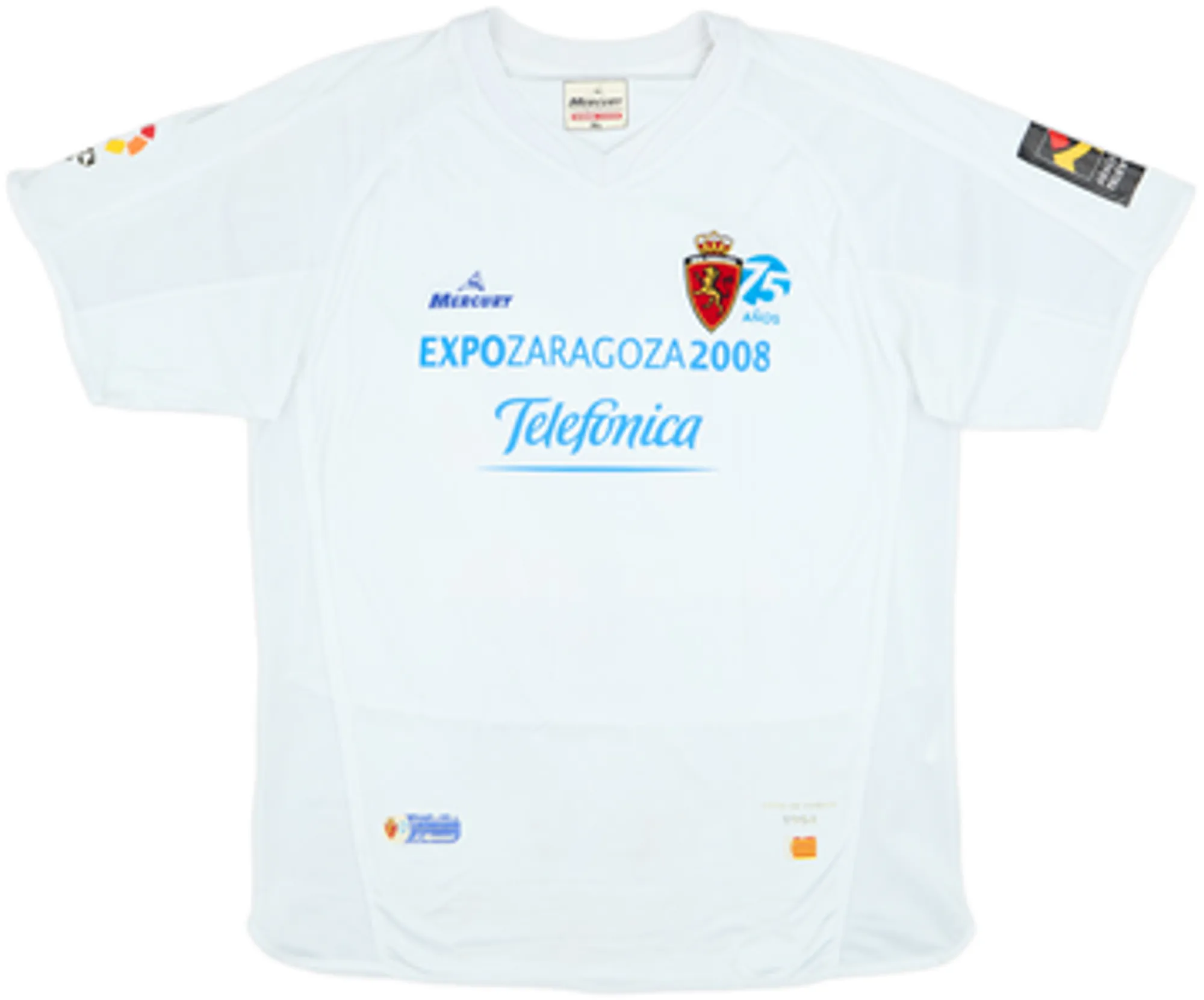 2007-08 Real Zaragoza Home Shirt Diego Milito #22 - 5/10 - (XL)