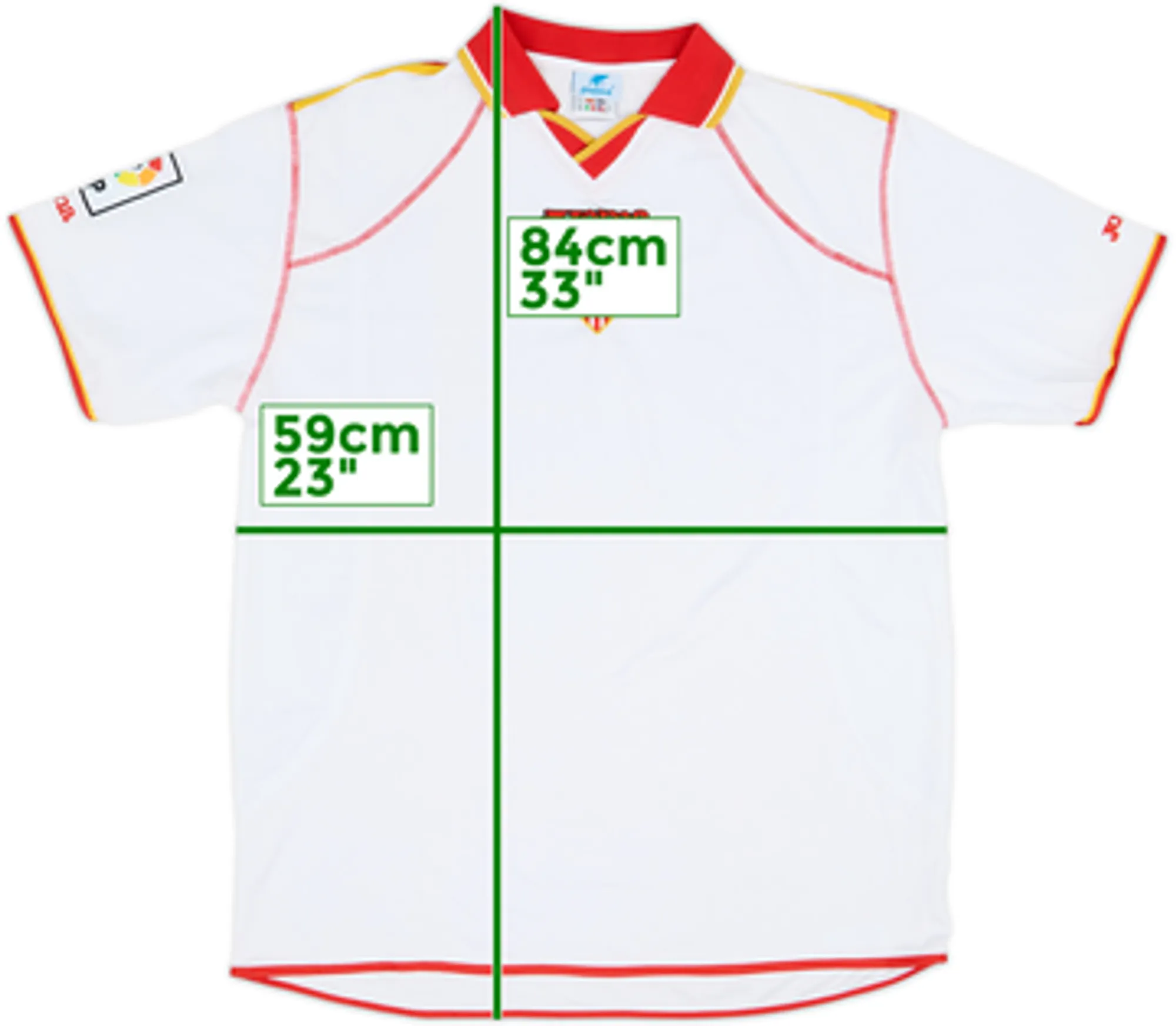 2001-02 Sevilla Home Shirt - 9/10 - (L)