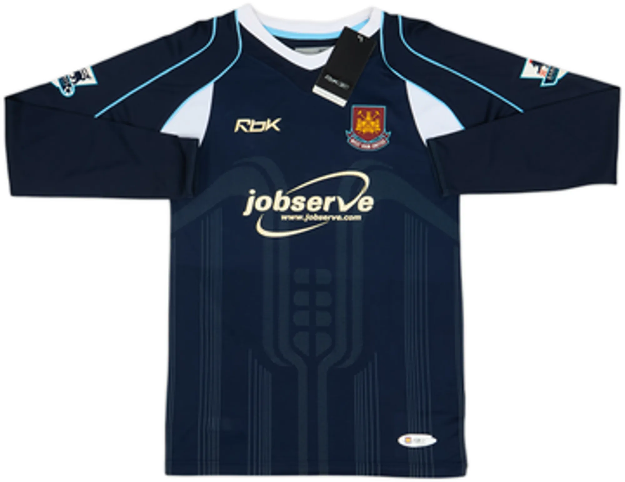 2006-07 West Ham Away L/S Shirt Tevez #32 (S)