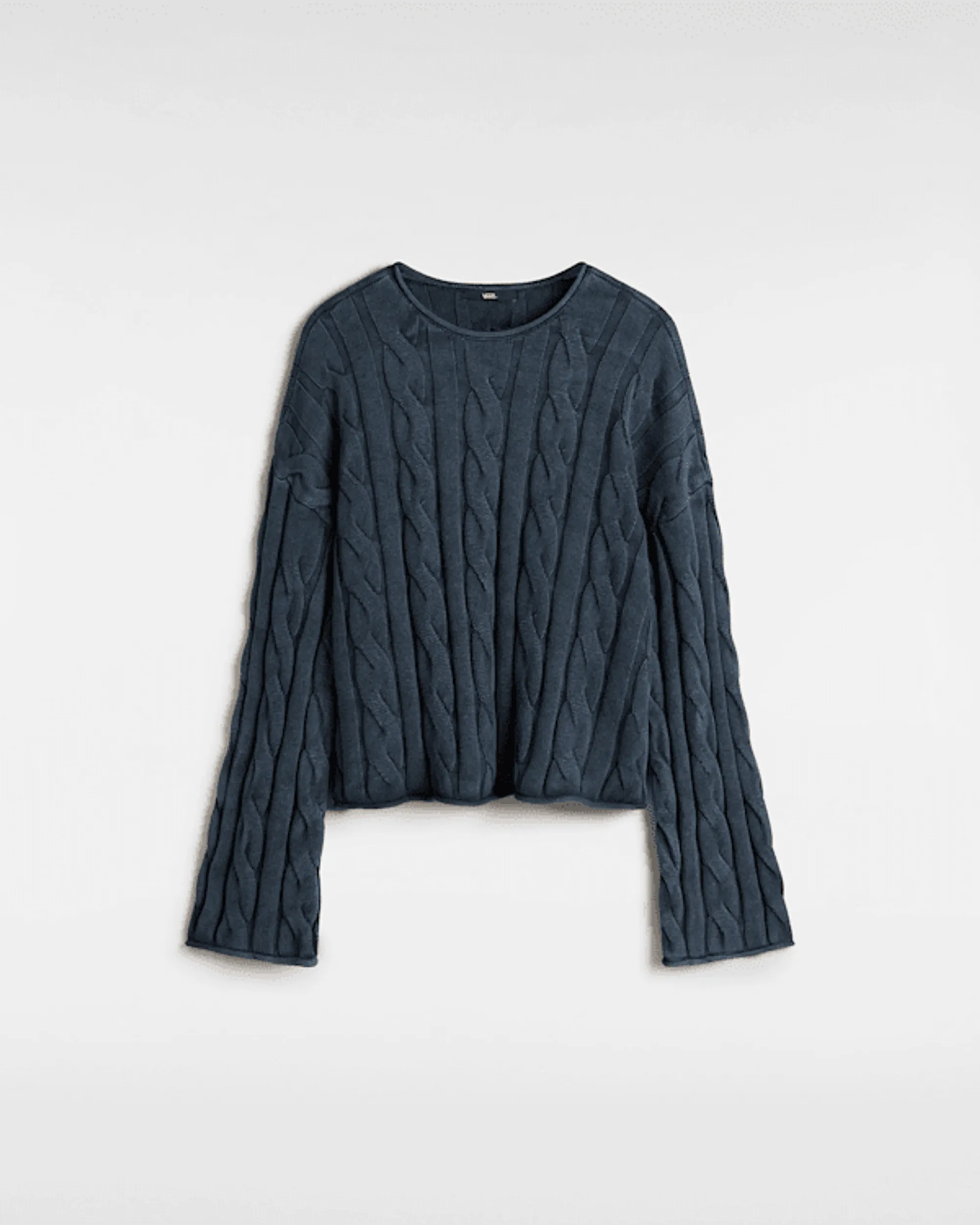Vans - Mila Cable Knit Crop, Woman, Blue