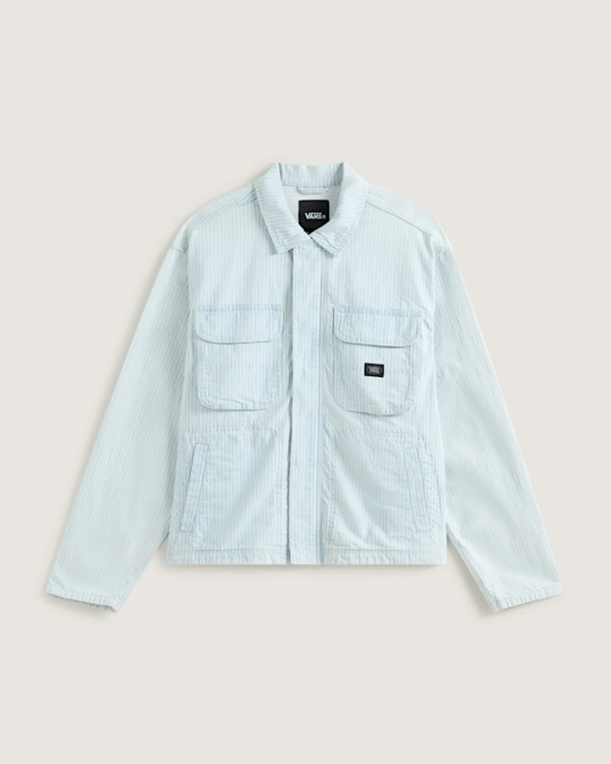 Vans - Umber Denim Stripe Jacket, Man, Grey