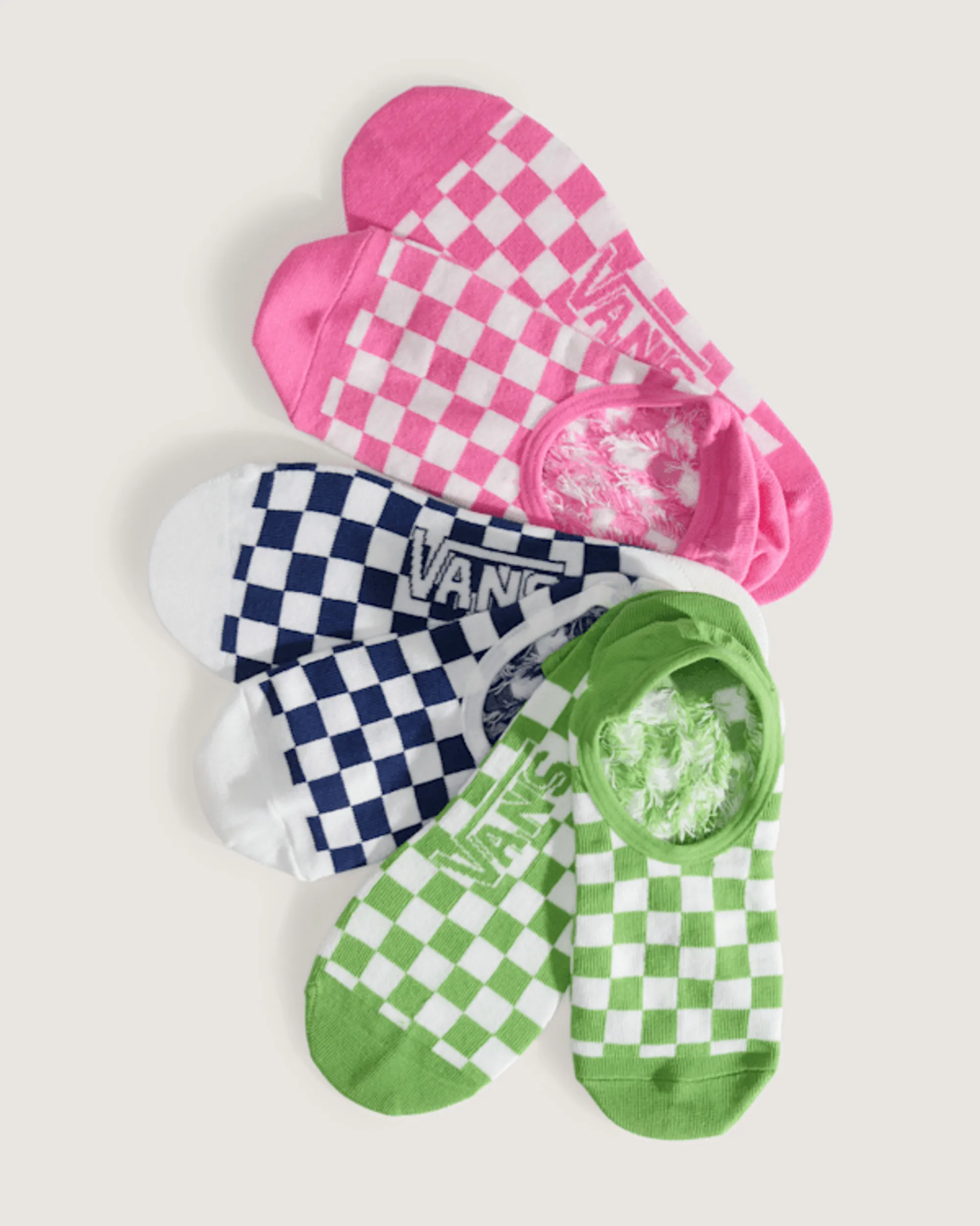 Vans - Ticker Canoodle Checkerboard Socks (3 Pairs), Man, Pink
