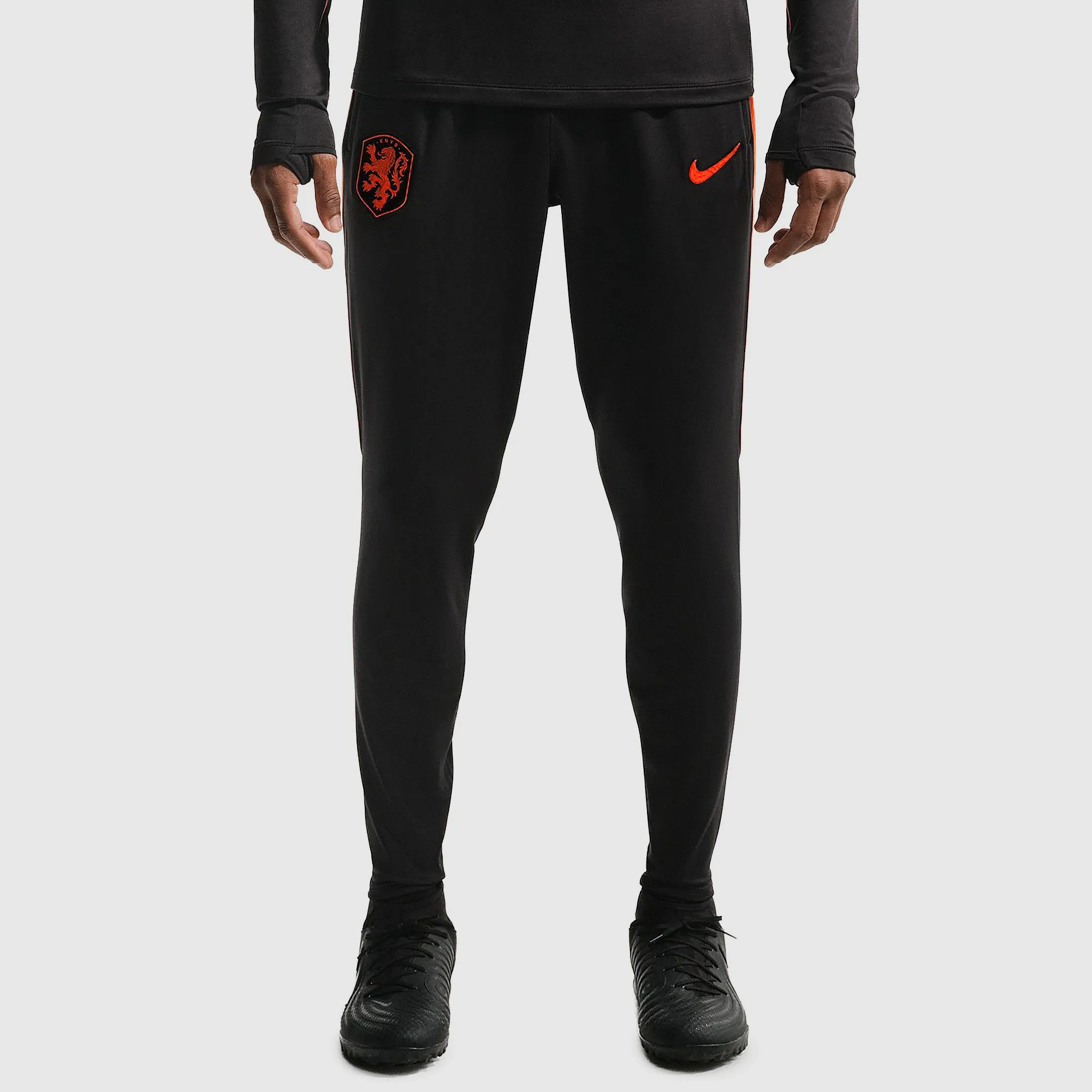 Nike Netherlands 2026 Dri FIT Strike Pants Black Hyper Crimson Hyper Crimson