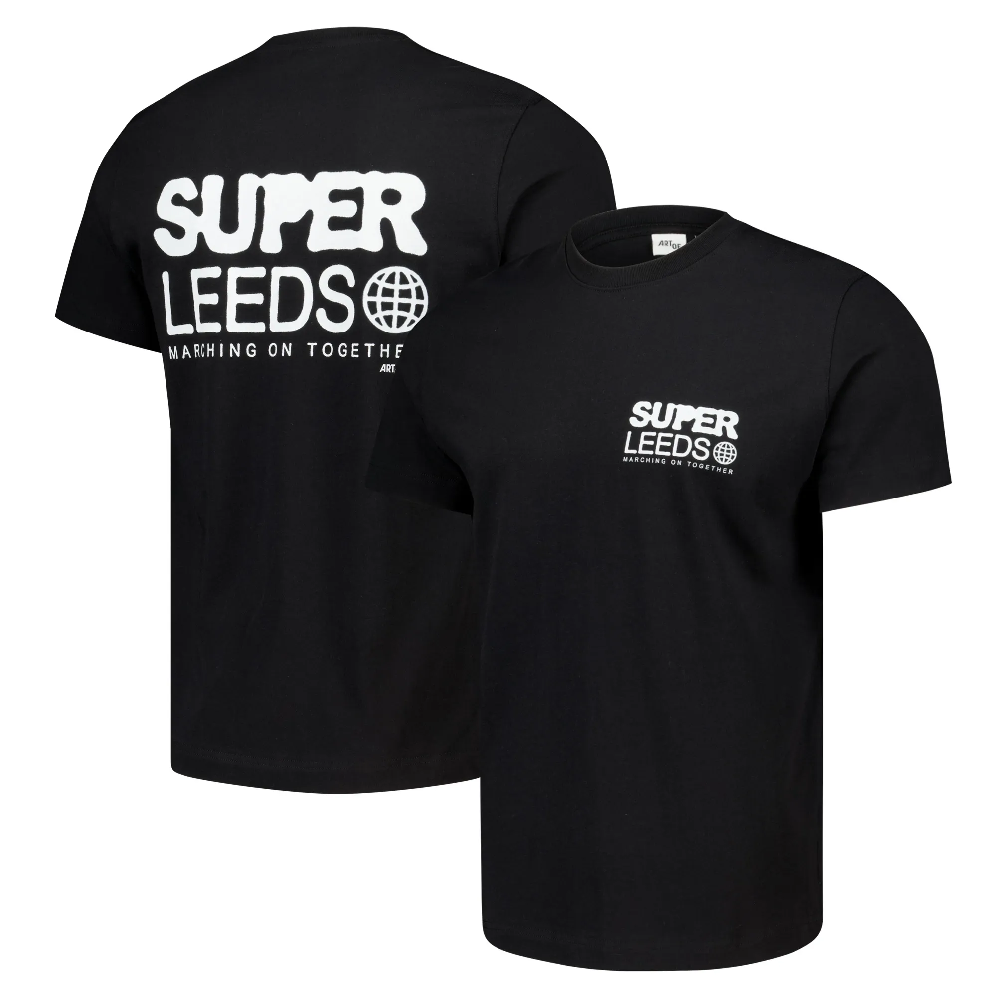 Leeds United x Art of 00's Graphic T-Shirt - Black - Unisex