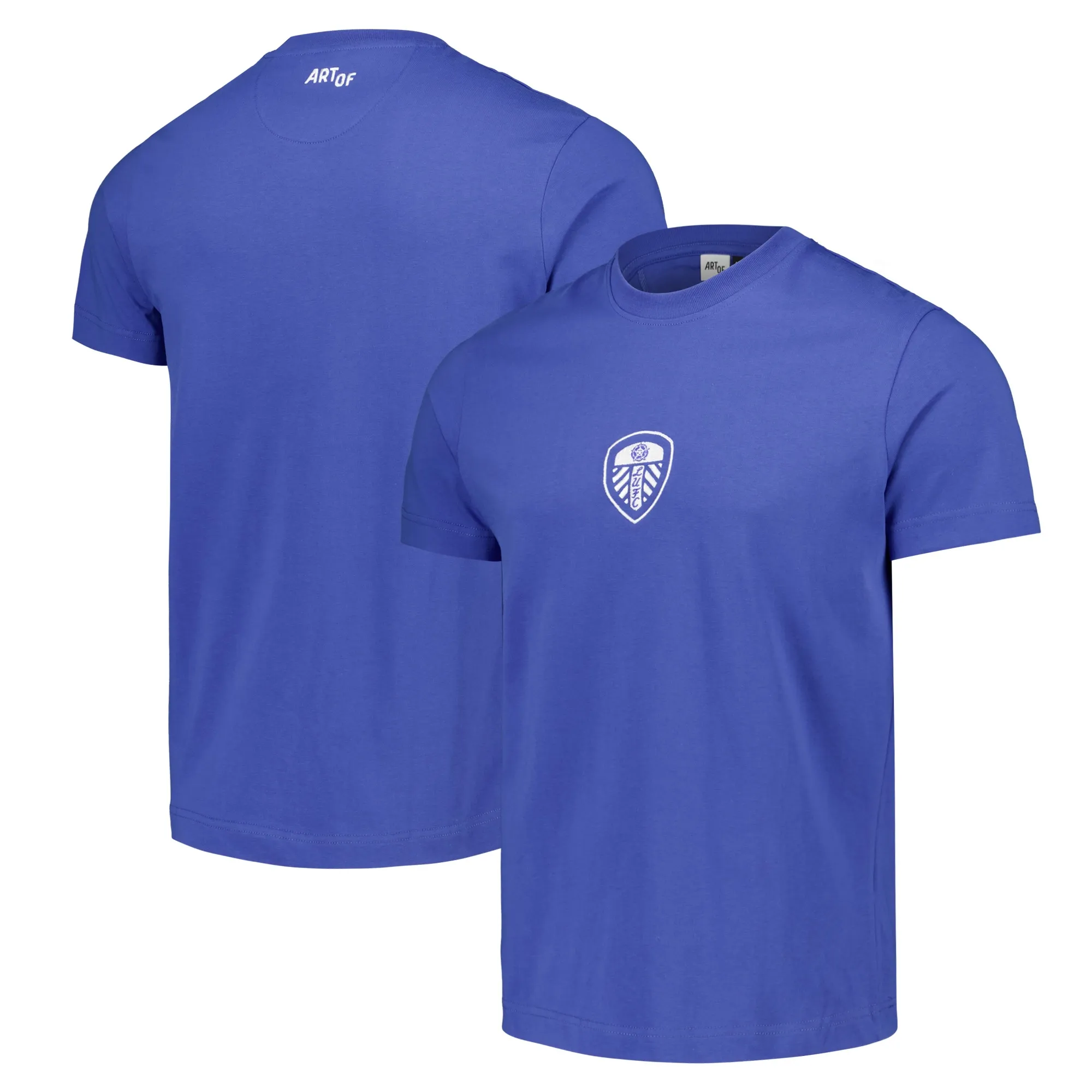 Leeds United x Art of Embroidered T-Shirt - Blue - Unisex