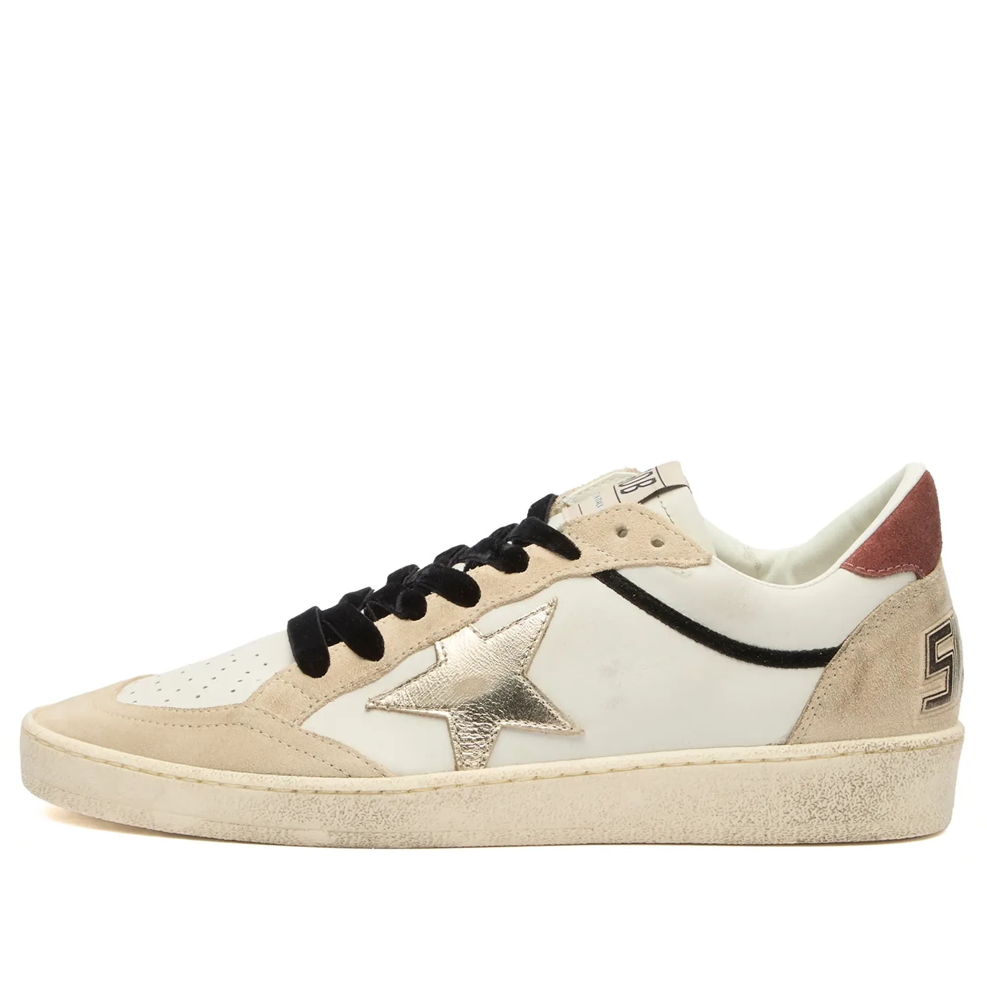 Golden Goose Women's Ball Star Sneaker White/Beige/Platinum