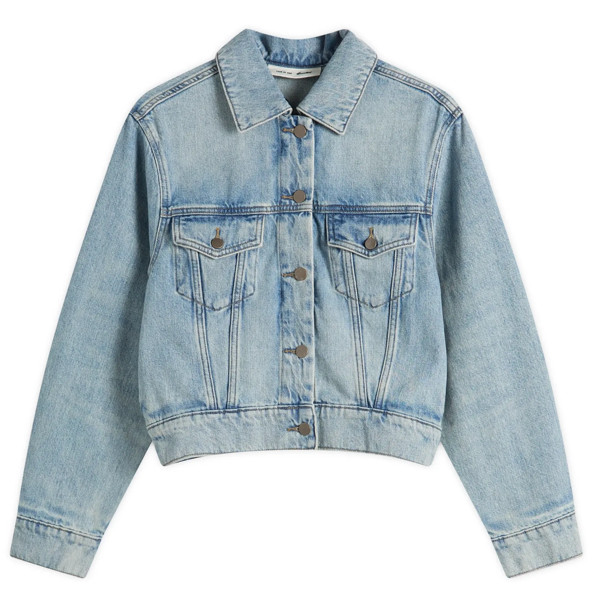 Fear of God ESSENTIALS Women's Trucker Jacket Classic Blue
