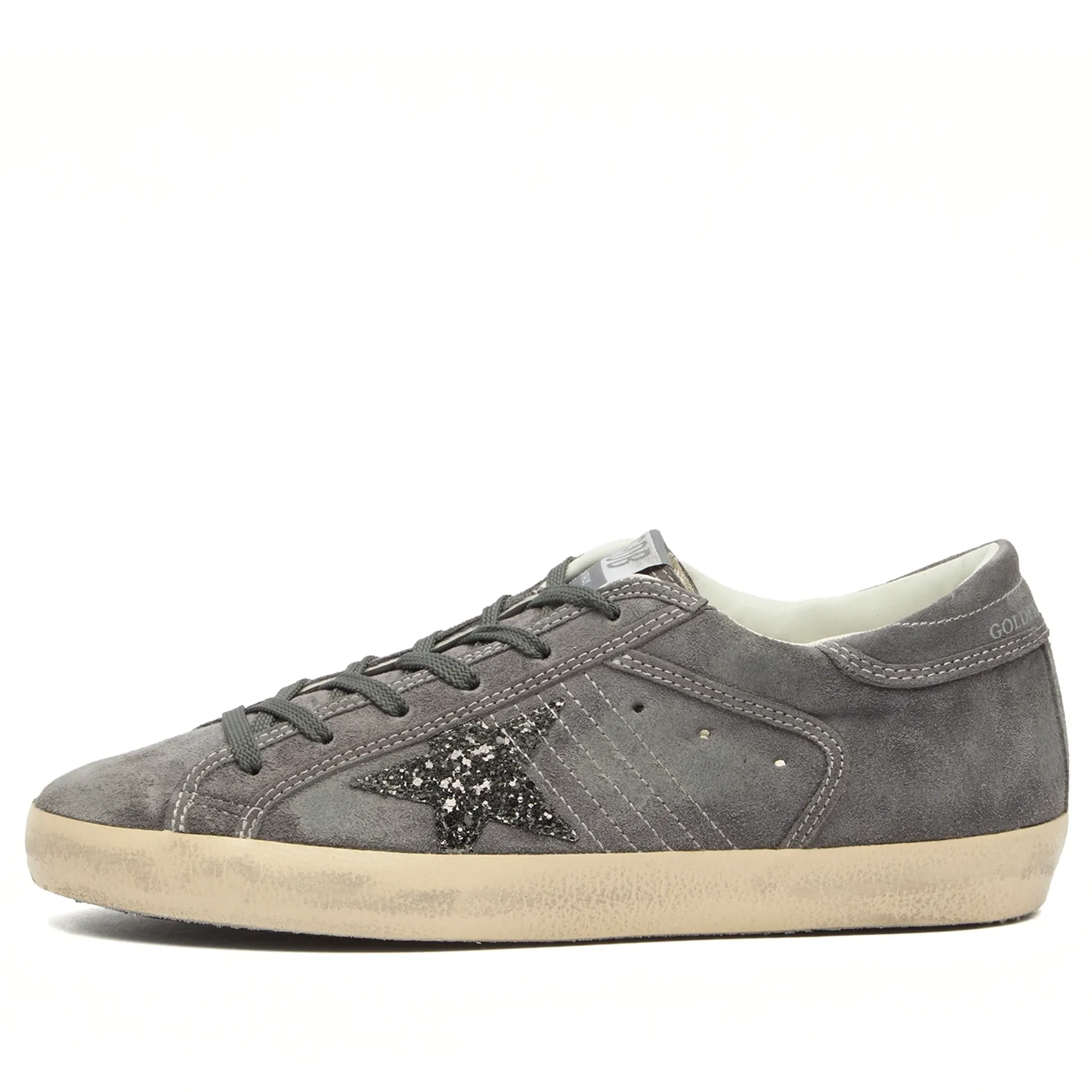 Golden Goose Women's Suede Super Star Sneaker Grey/Antracite
