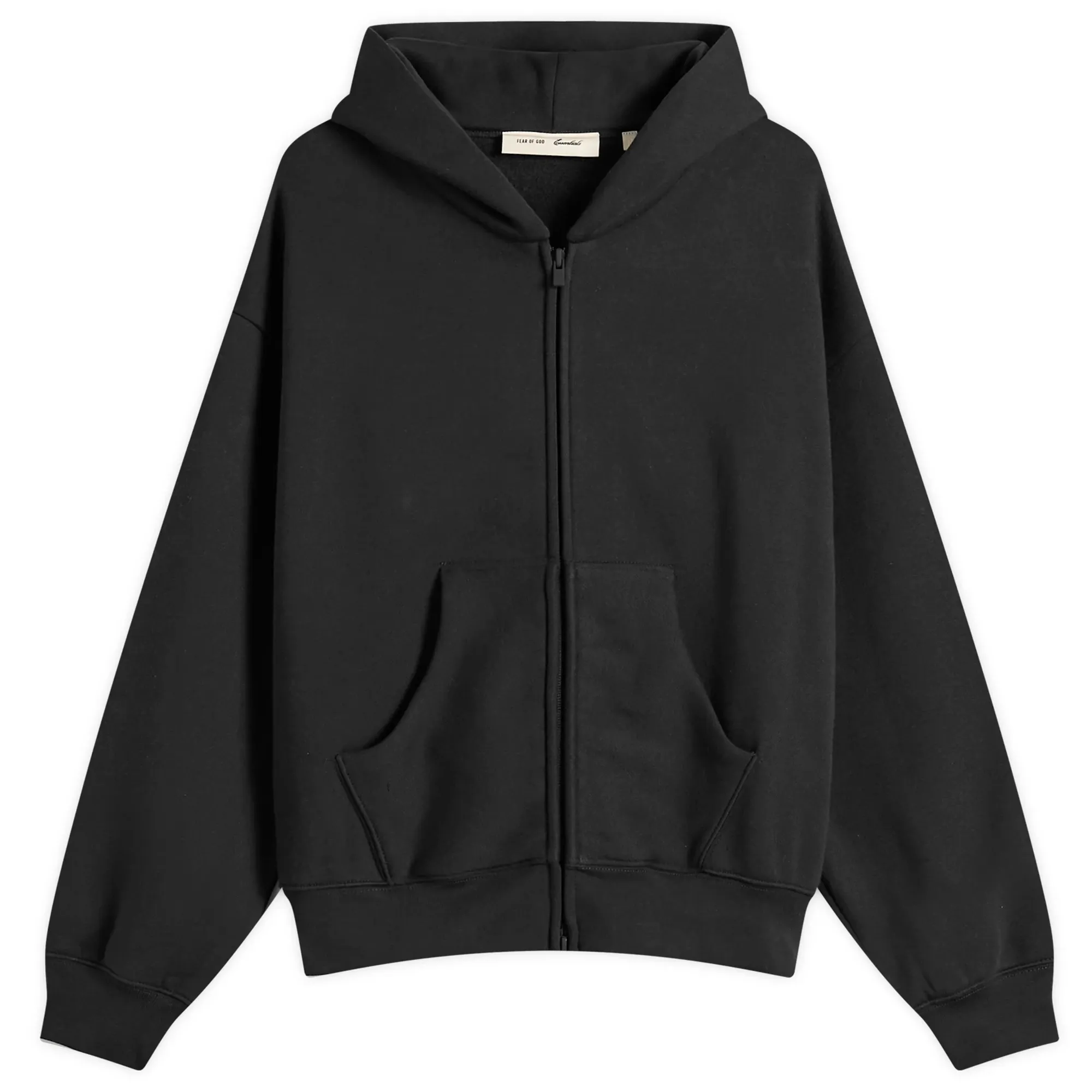 Fear of God ESSENTIALS Women's Classic Full Zip Hoodie Vintage Black