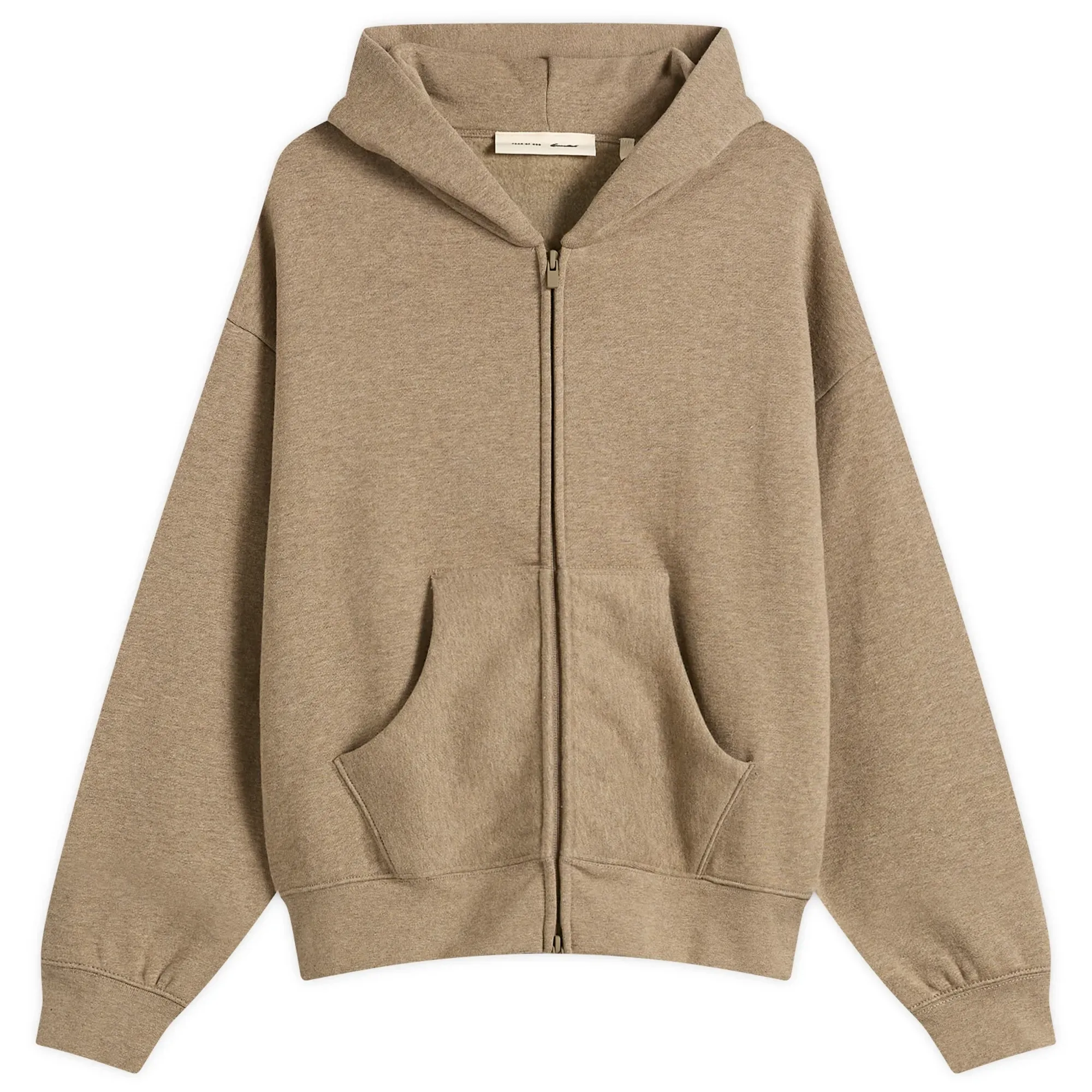 Fear of God ESSENTIALS Women's Classic Full Zip Hoodie Homestead Heather