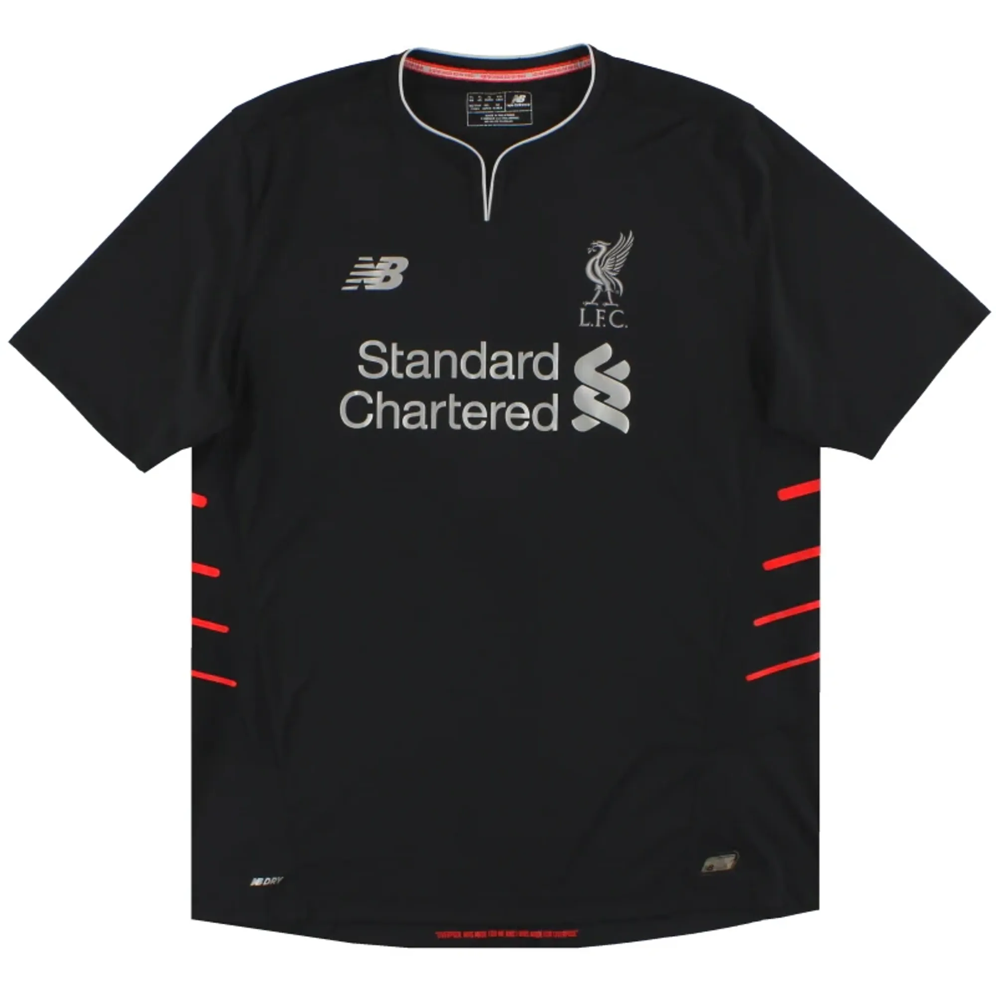 2016-17 Liverpool New Balance Away Shirt L - Liverpool / Excellent 