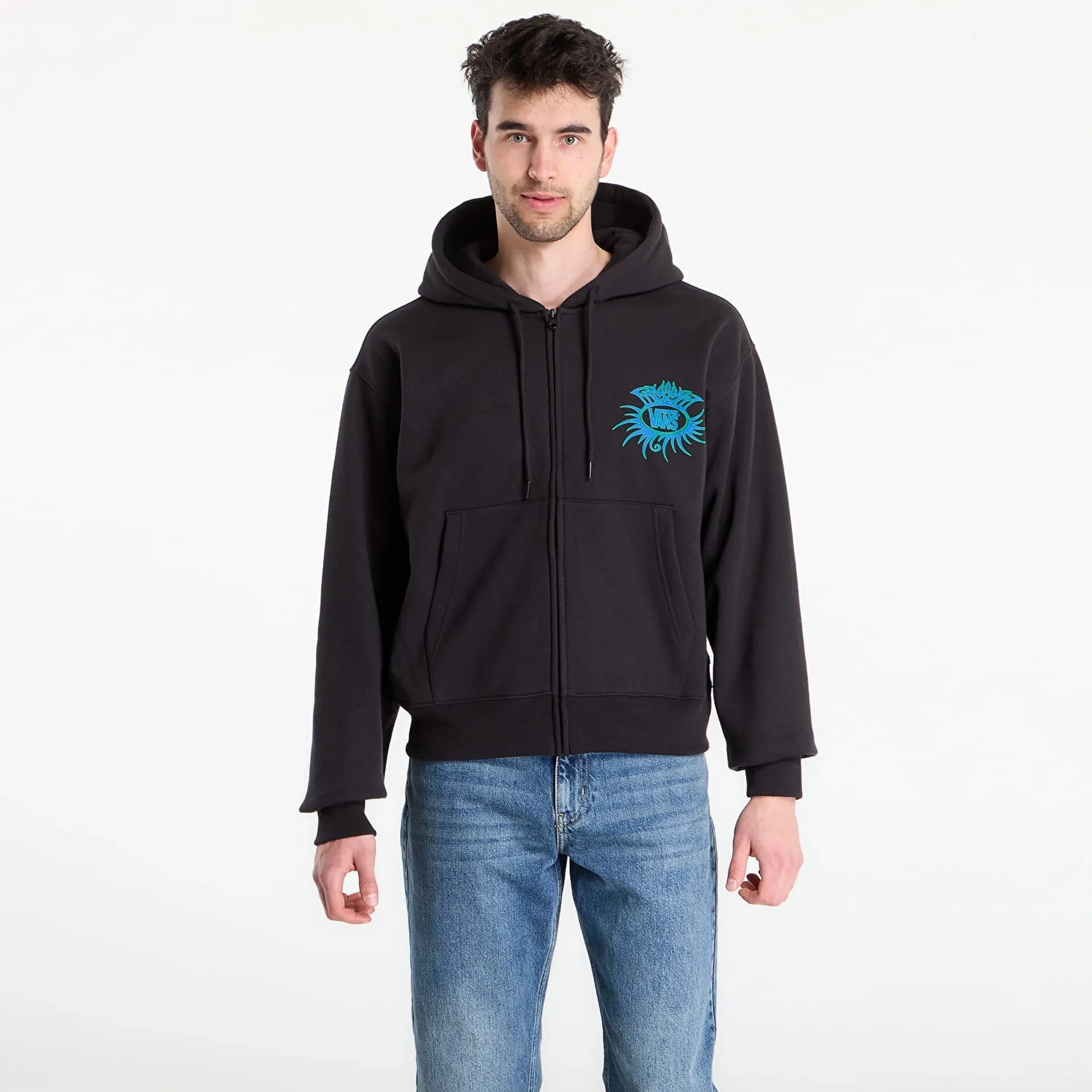 Sweatshirt Vans Torched Full Zip Black M