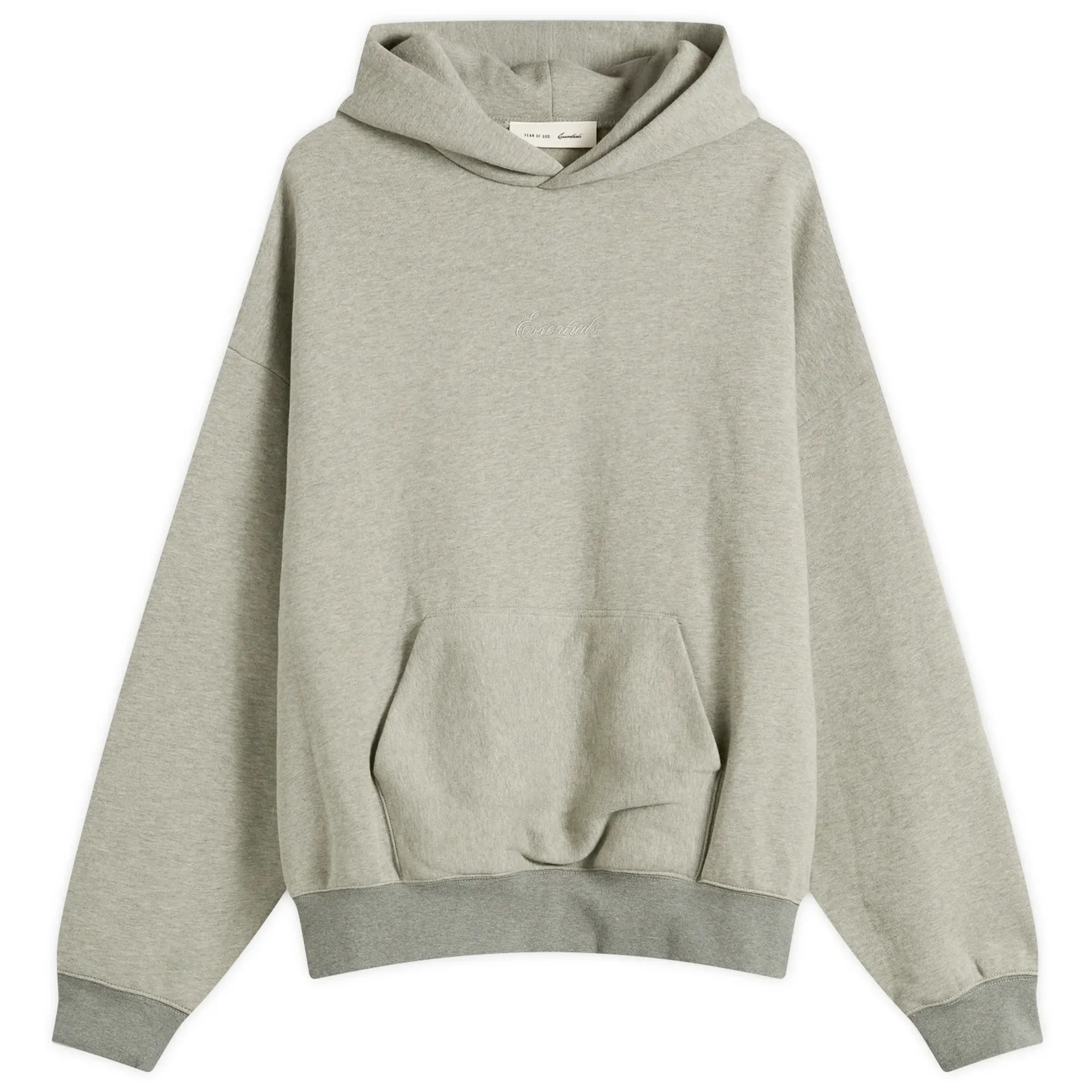 Fear of God ESSENTIALS Men's Signature Classic Hoodie Concrete Heather