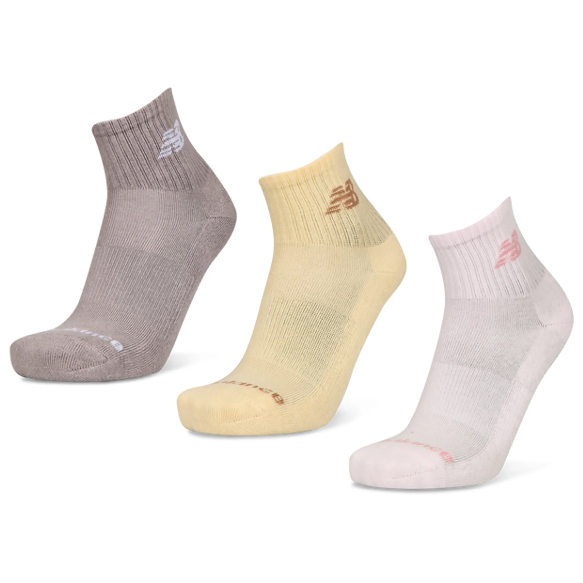 New Balance Ankle 3 Pack Unisex Socks - Green