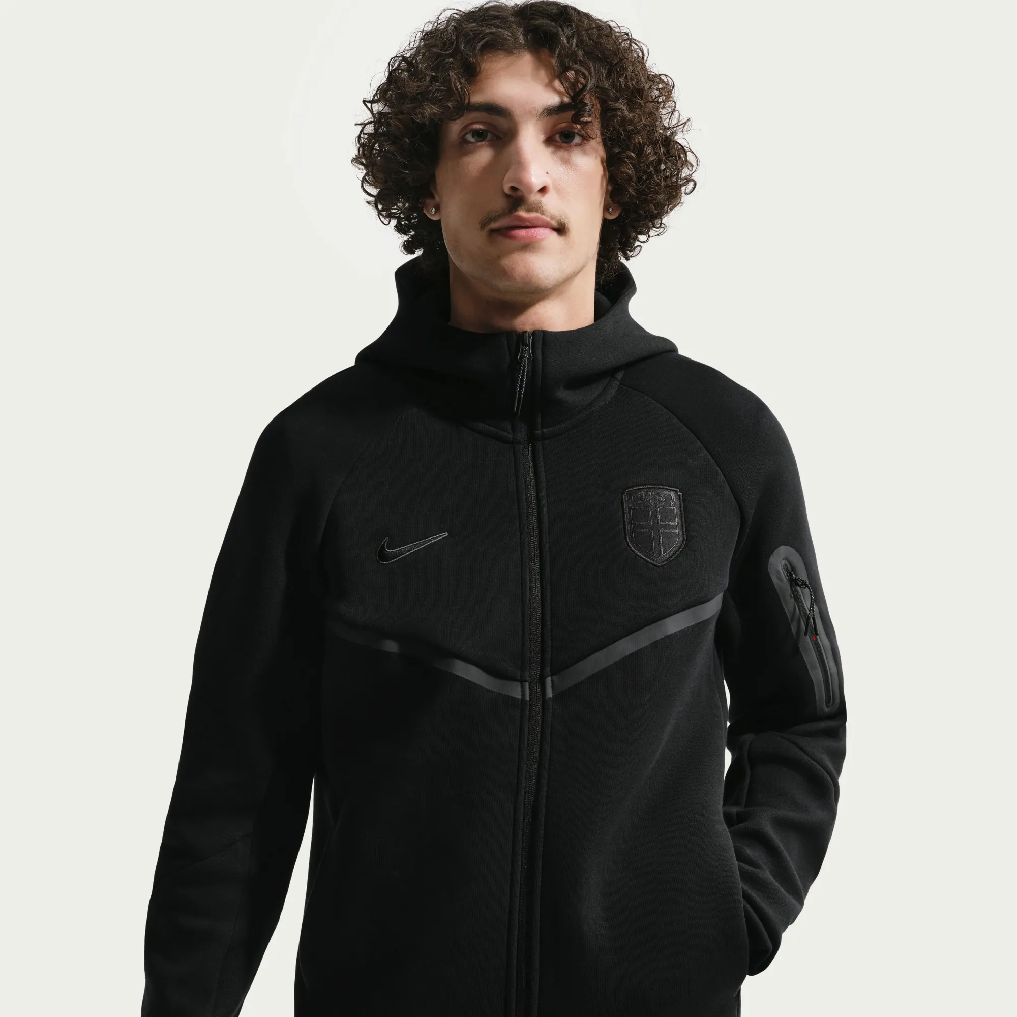 Nike Norway Tech Fleece FZ WR Hoodie - Black - 2026-2027