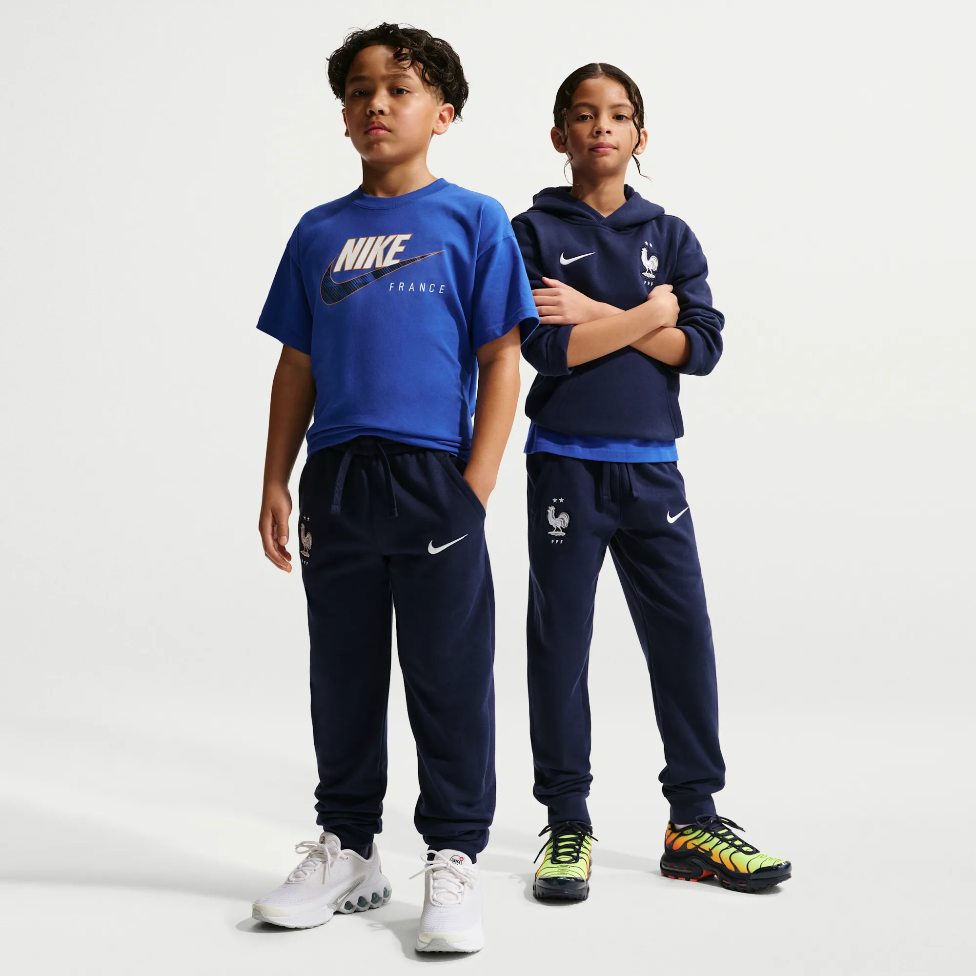 FFF Club Older Kids' (Boys') Nike Football Joggers - Blue - Fleece