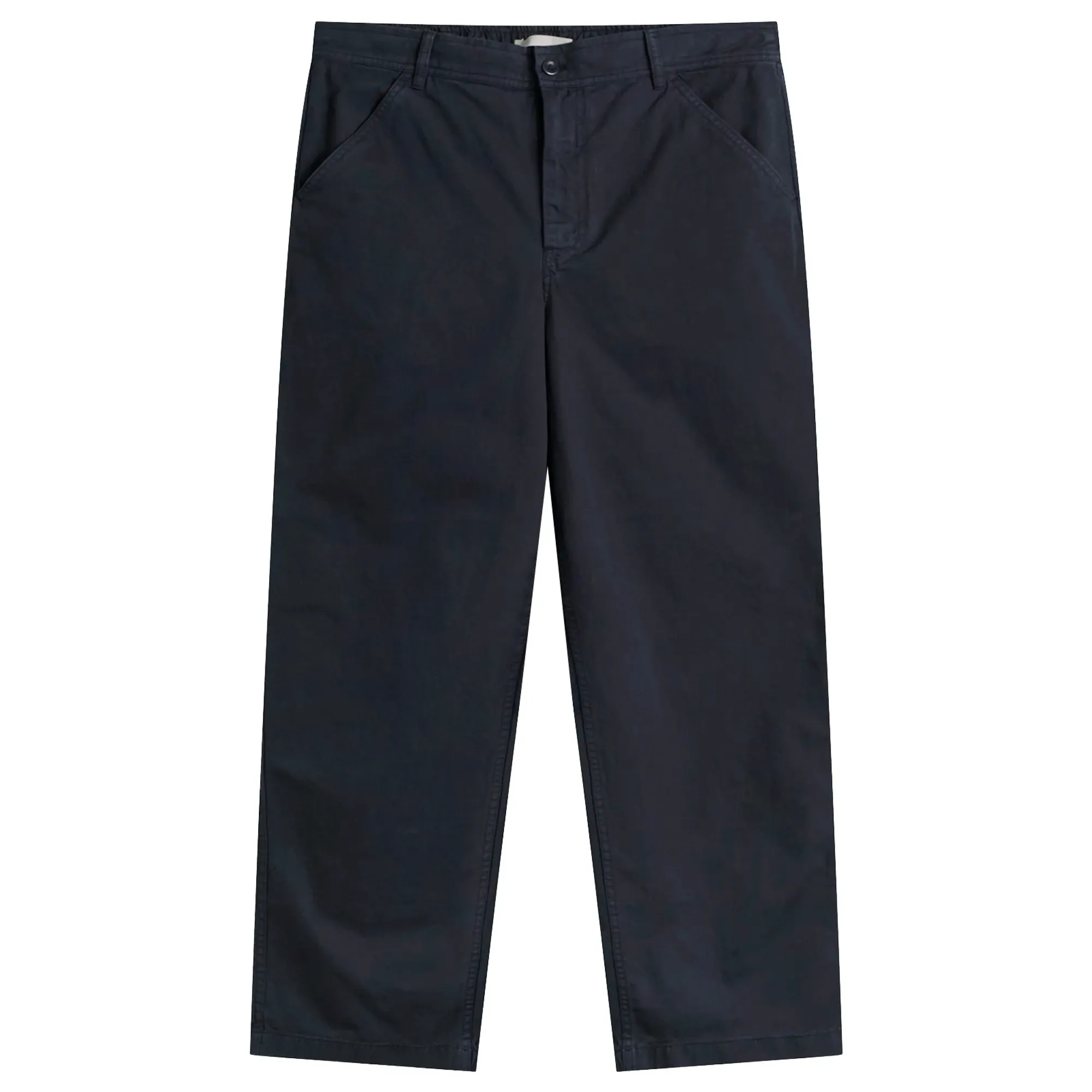 Norse Projects Men's Kvitfjell Relaxed Cotton Twill Pants Dark Navy