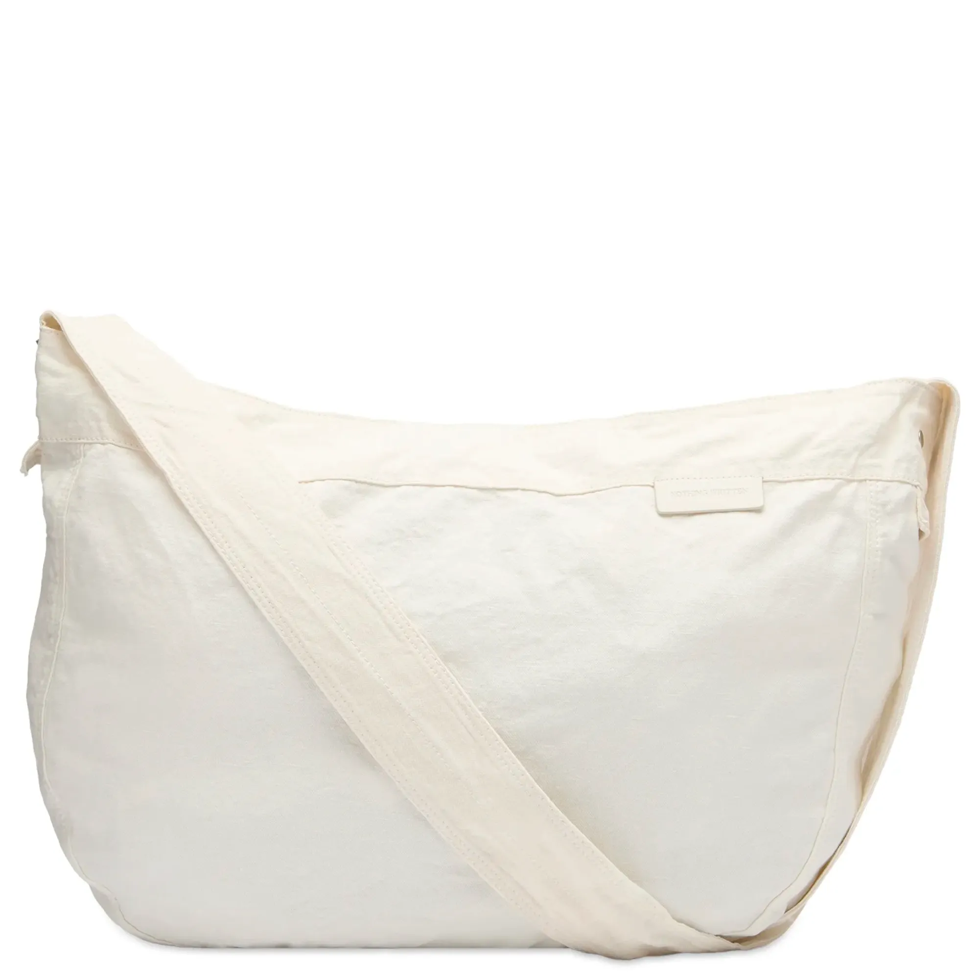 Nothing Written Women's Linen Cross Body Bag White