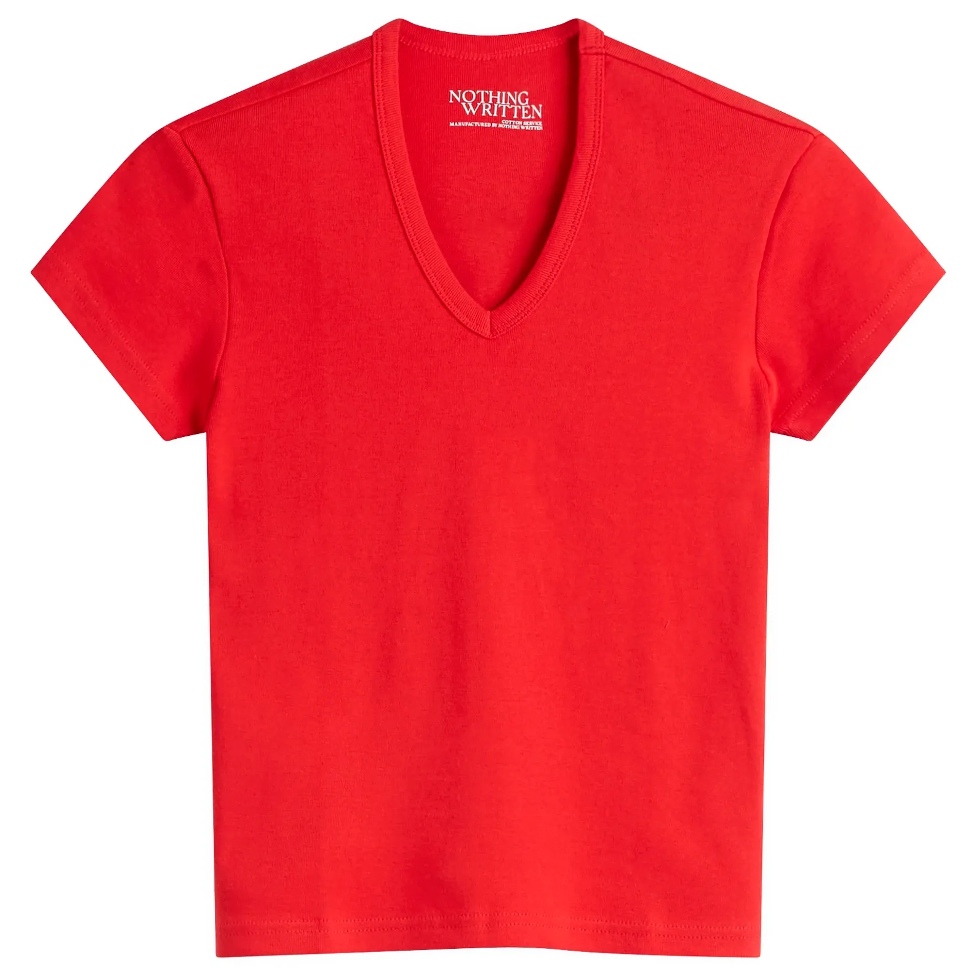 Nothing Written Women's 90S V Neck T-Shirt Red