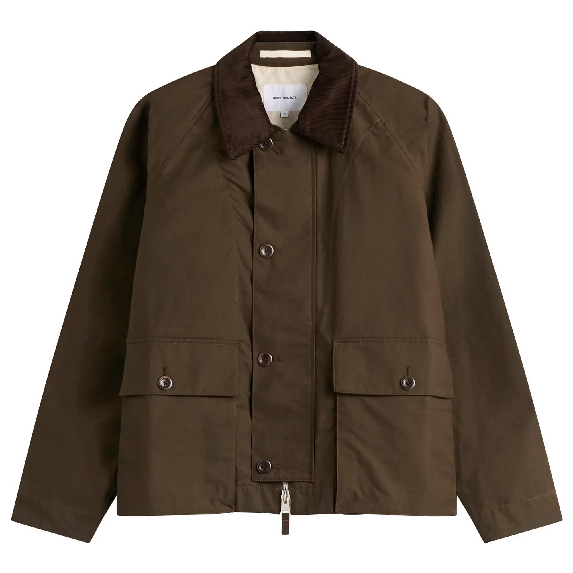 Norse Projects Men's Holmen Wax Jacket Delicioso Brown
