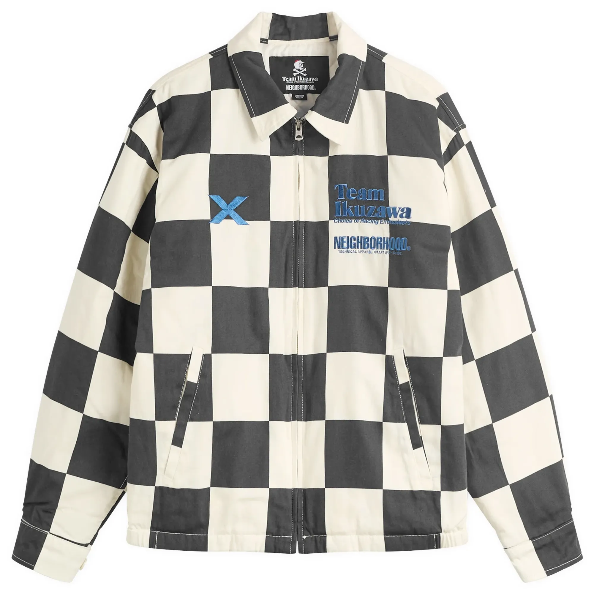Team Ikuzawa Men's x Neighborhood Racing Jacket Black/White