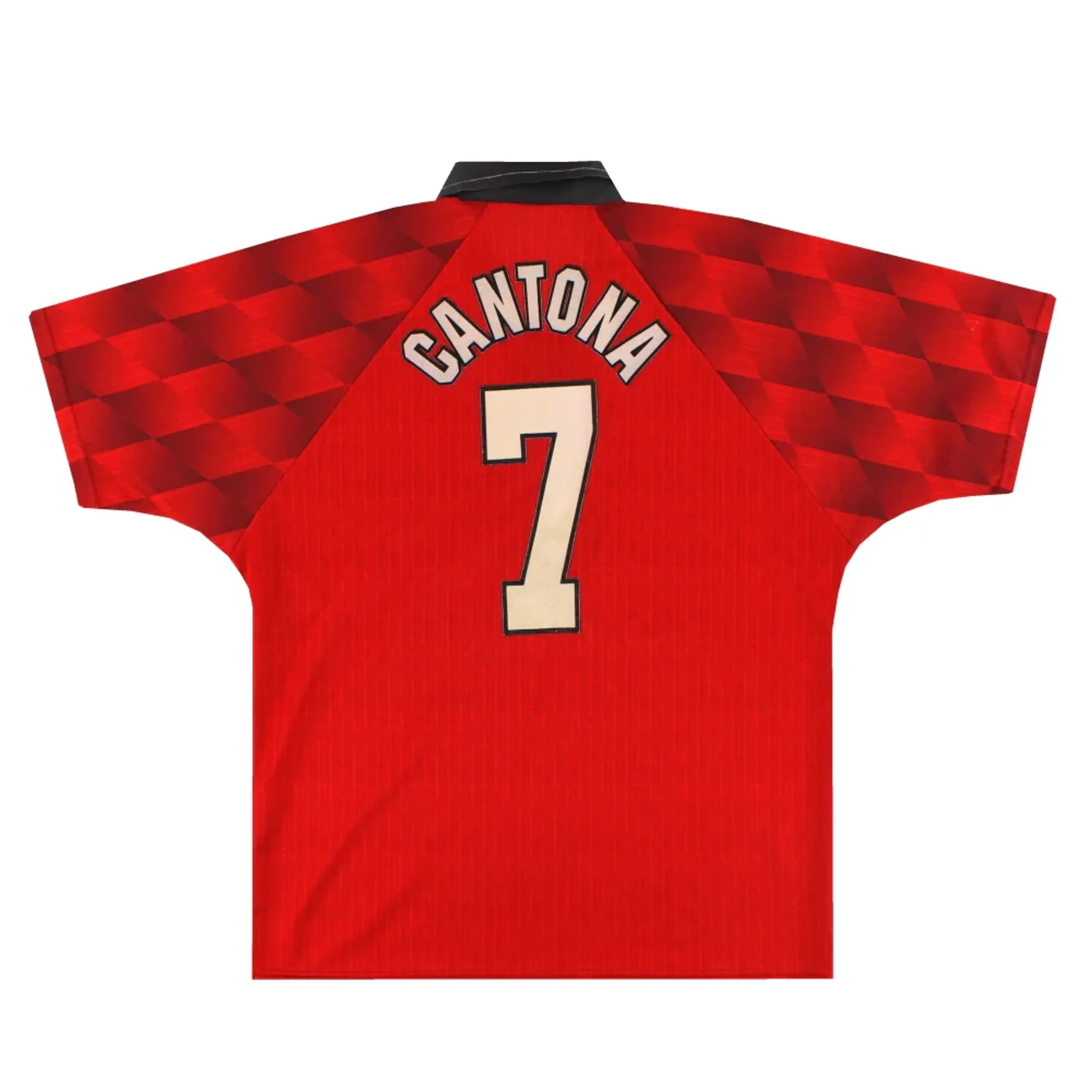 1996-98 Manchester United Umbro Home Shirt Cantona #7 M - Manchester United / Very Good 