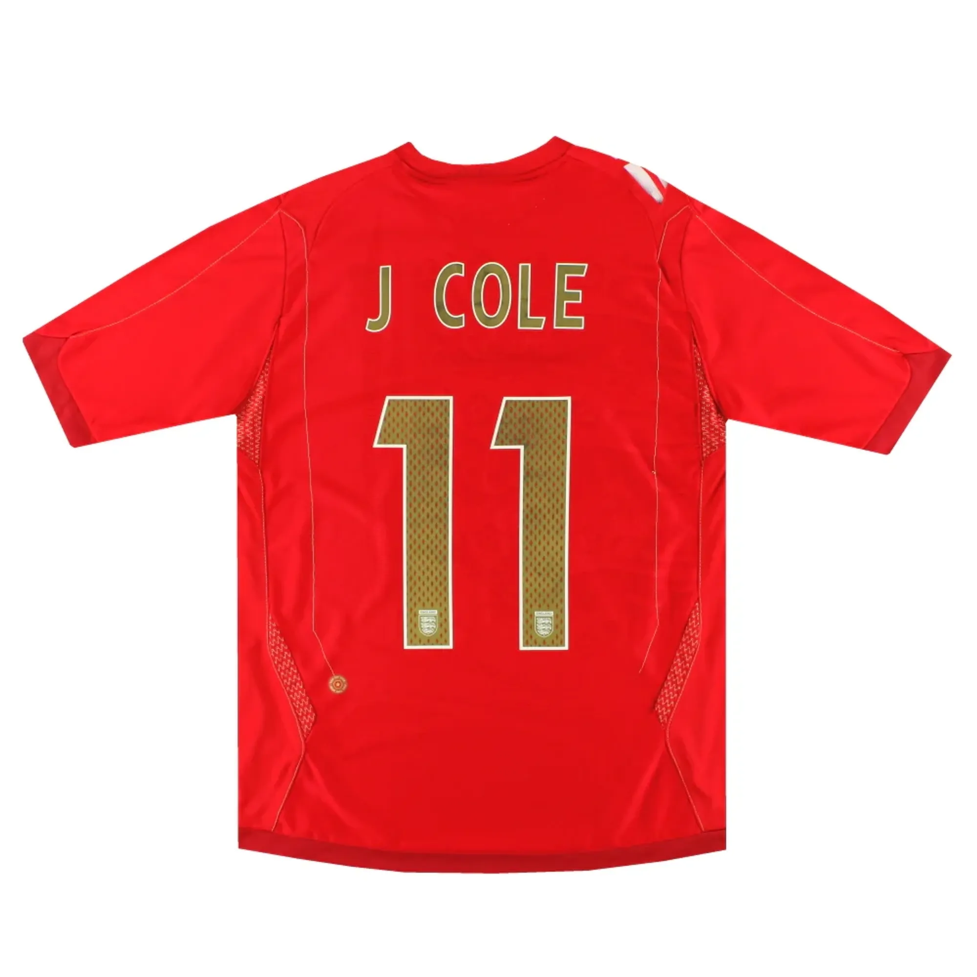 2006-08 England Umbro Away Shirt J Cole #11 M - England / Excellent 