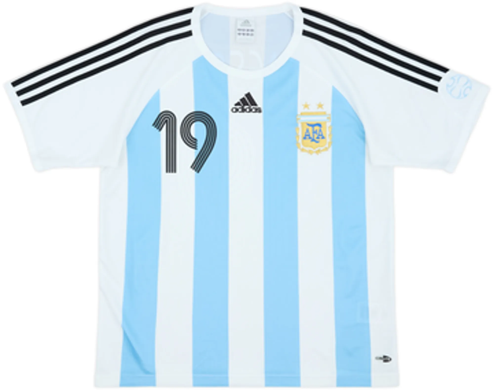 2005-07 Argentina Basic Home Shirt Messi #19EM