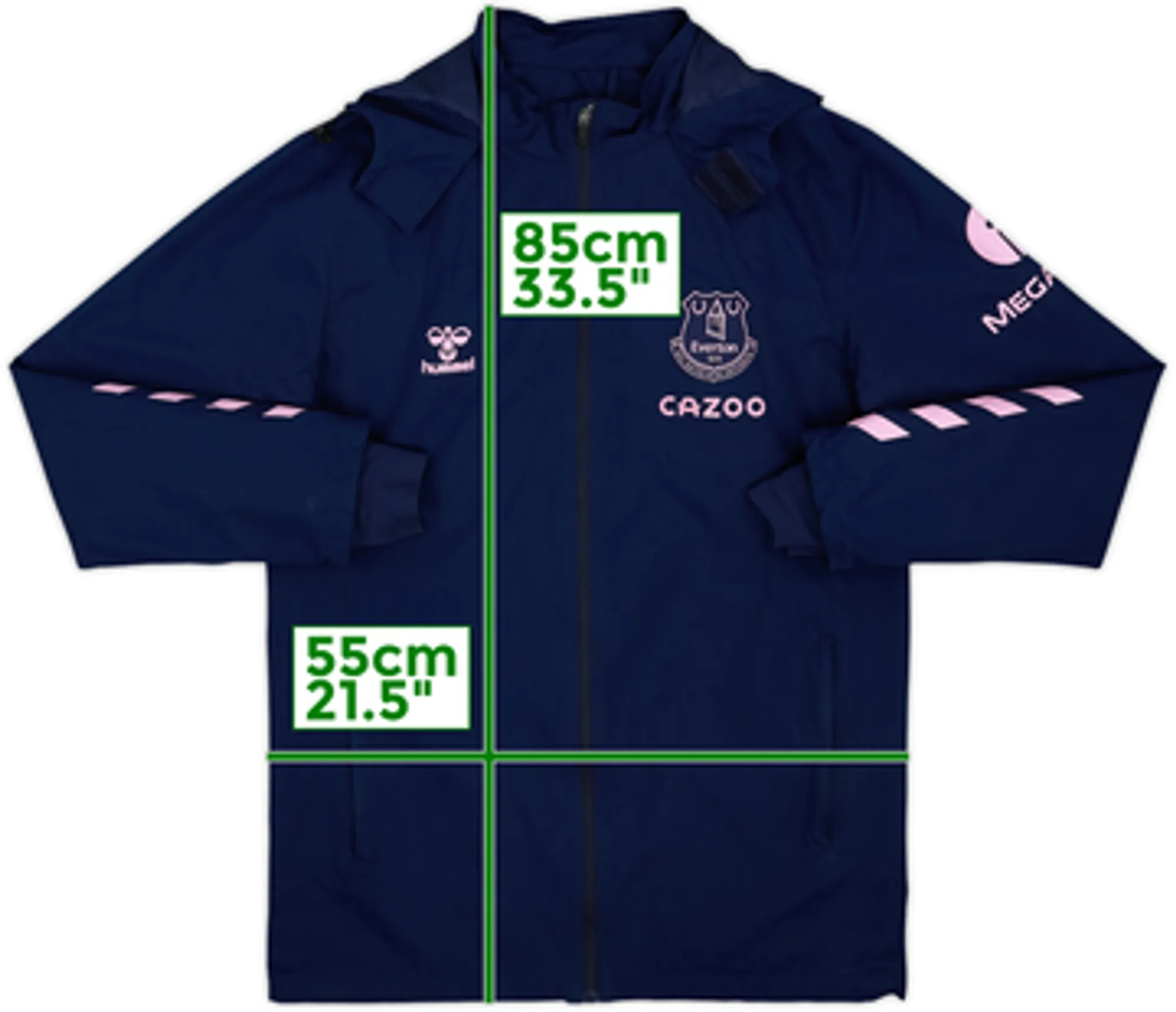 2022-23 Everton Umbro Hooded Rain Jacket - 9/10 - (S)