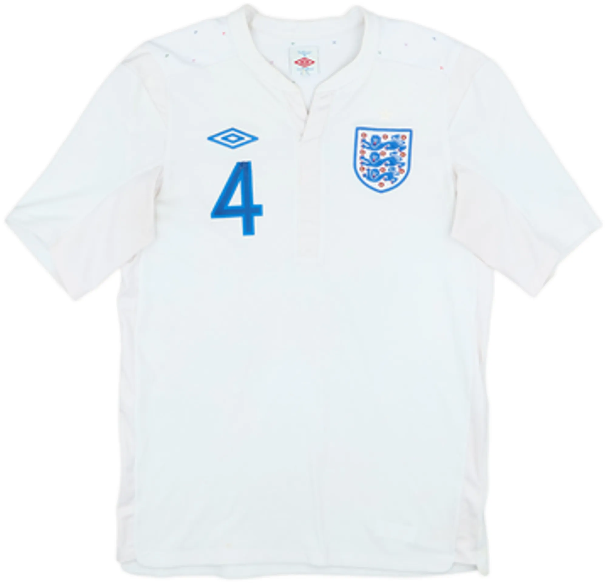 2010-11 England Home Shirt Gerrard #4 - 5/10 - (M)