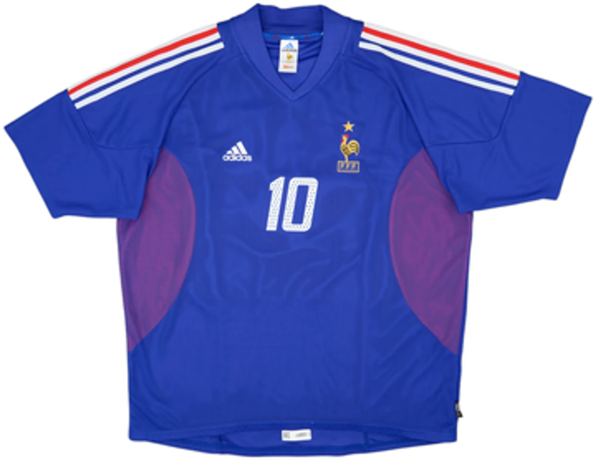 2002-04 France Home Shirt Zidane #10 - 6/10 - (XXL)