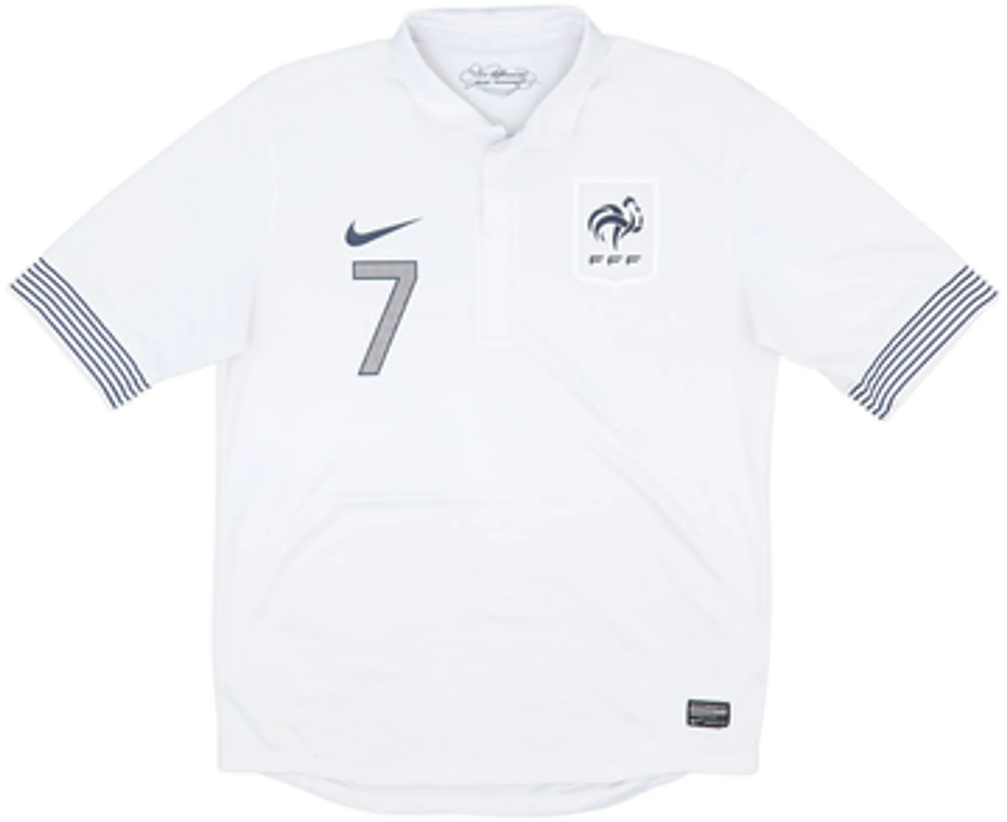 2012-13 France Authentic Away Shirt Ribery #7 - 6/10 - (M)