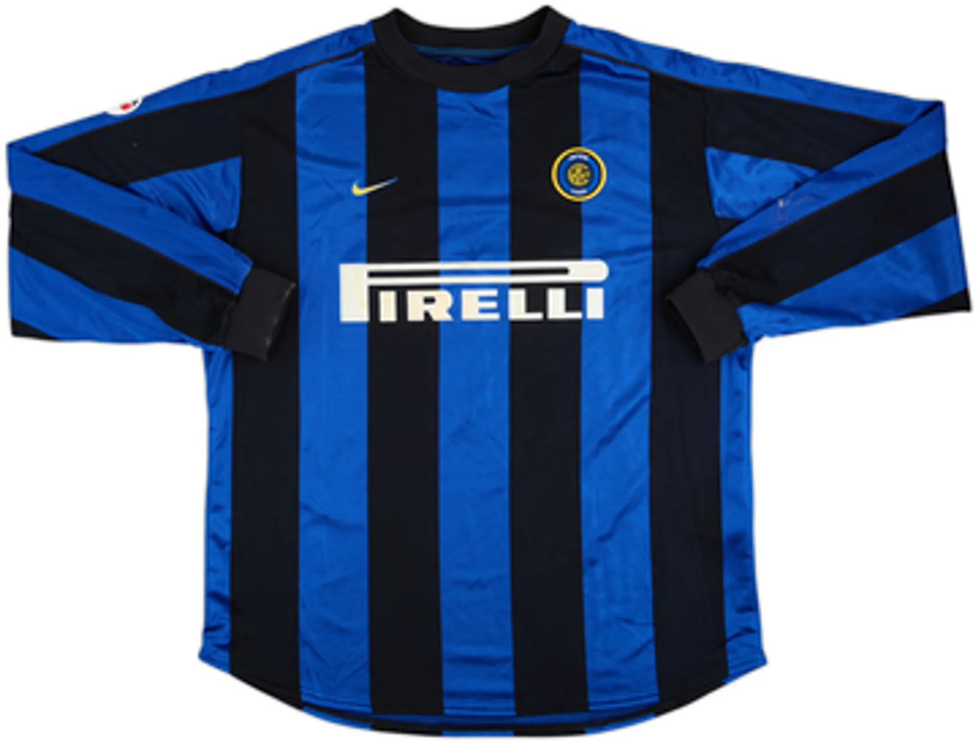 1999-00 Inter Milan Player Issue Signed Home L/S Shirt Recoba #20 - 4/10 - (XL)